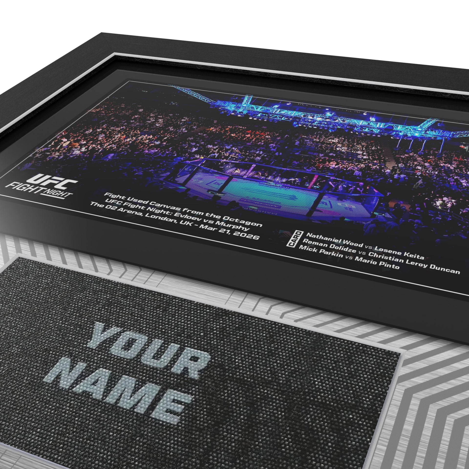 UFC Fight Night: Evloev vs Murphy Name on Canvas