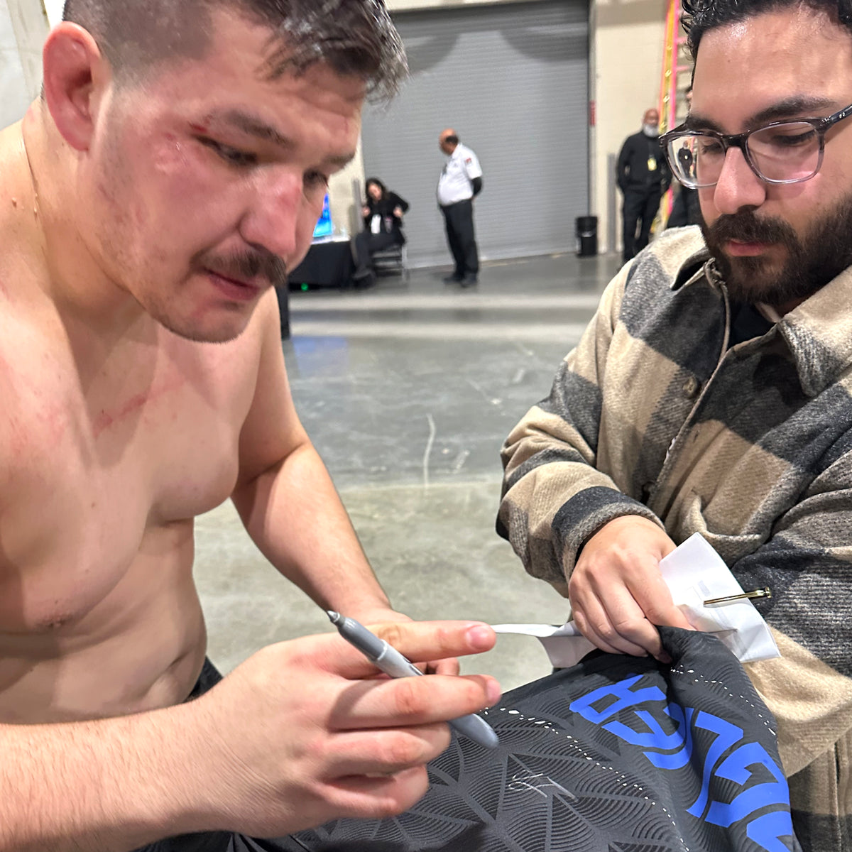 Joel Faglier Signed 1-of-1 Fight Worn Hoodie UFC Fight Night: Buckley vs Malott