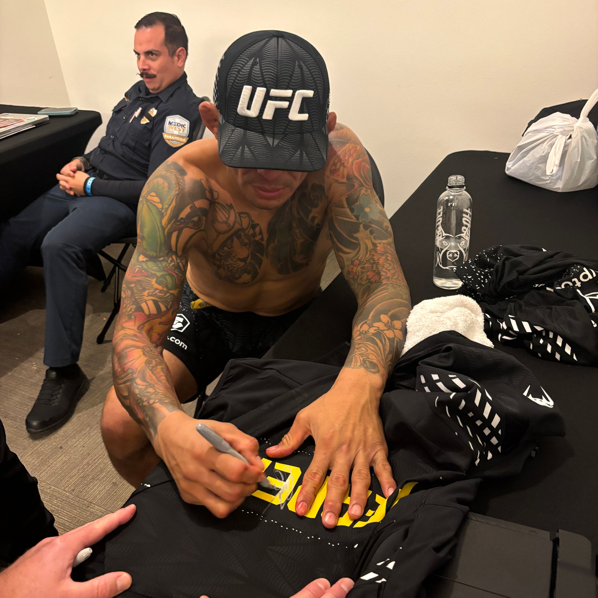 Diego Ferreira Signed 1-of-1 Fight Worn Hoodie UFC Fight Night: Gamrot vs Salkilld