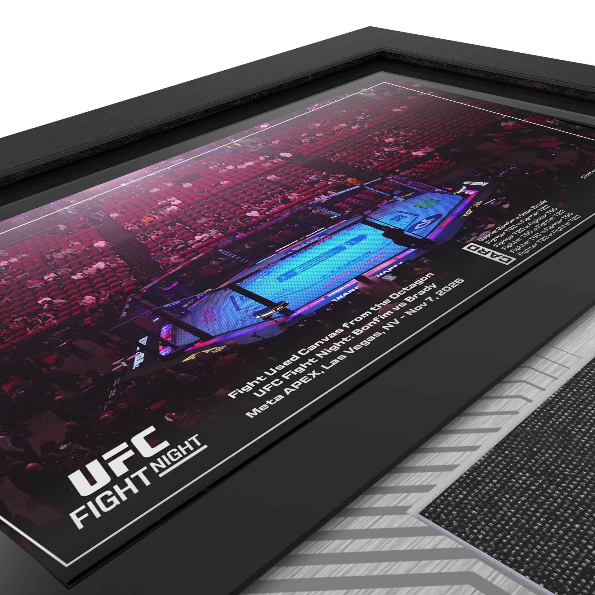 UFC Fight Night: Bonfim vs Brady Name on Canvas