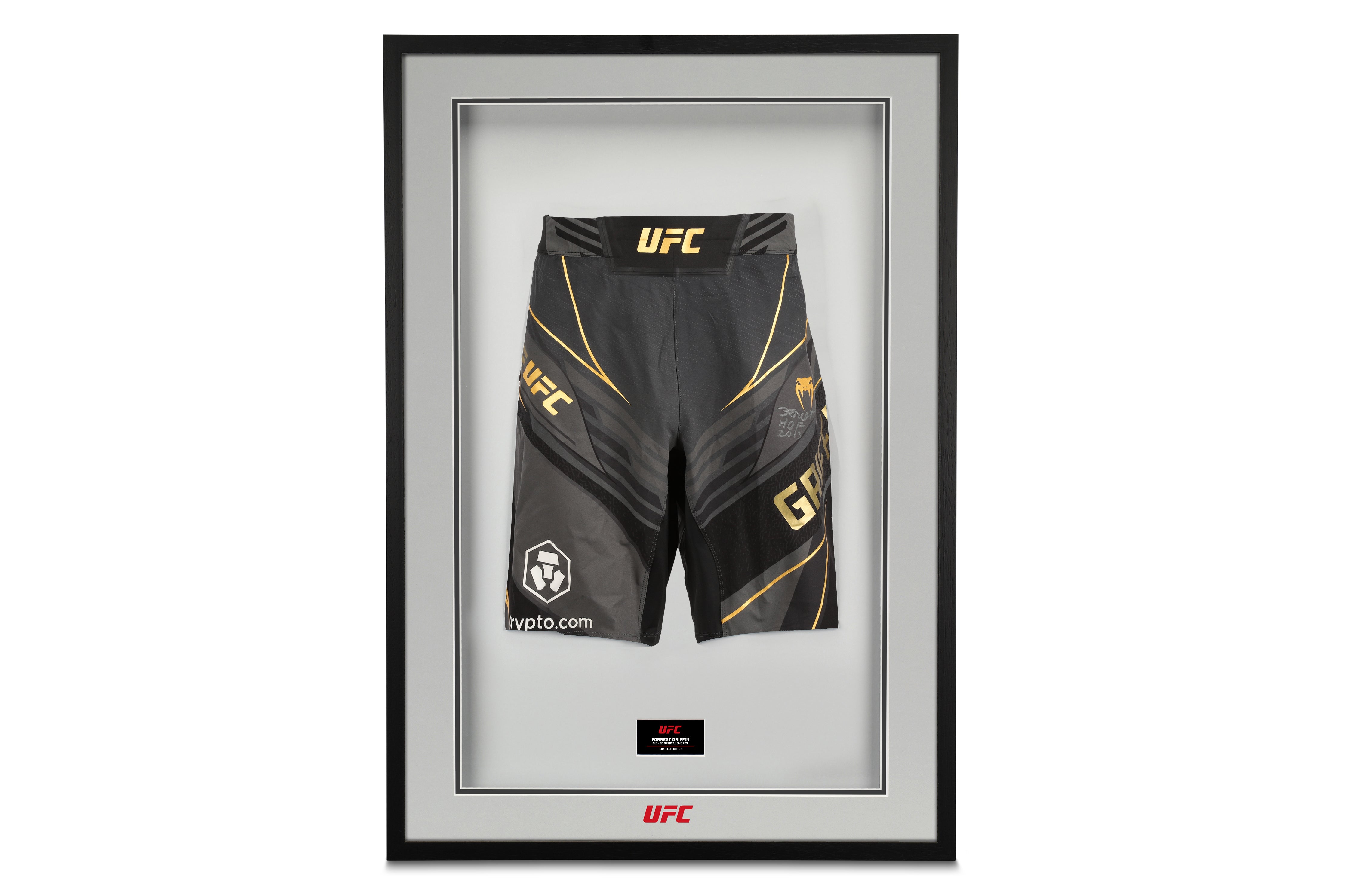 Forrest Griffin Signed UFC Champion Long-Fit Fight Shorts