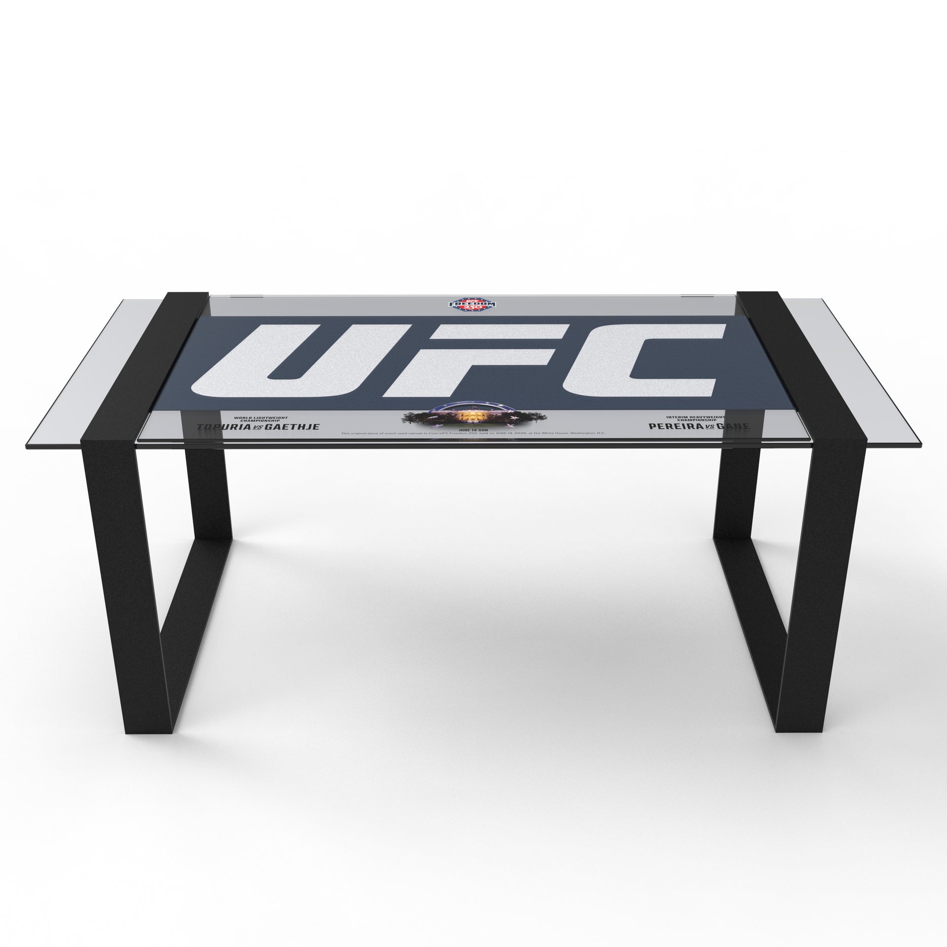 UFC Freedom 250: Topuria vs Gaethje Logo Canvas Coffee Table