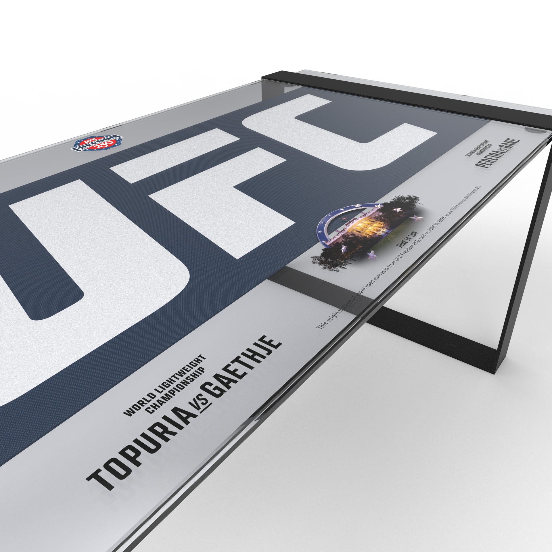UFC Freedom 250: Topuria vs Gaethje Logo Canvas Coffee Table