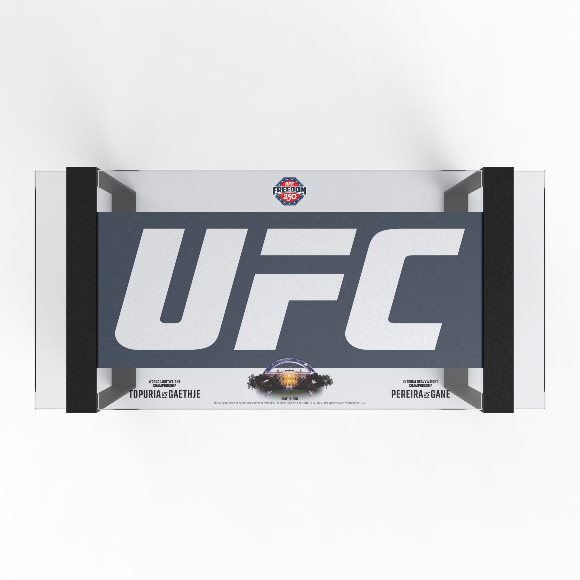 UFC Freedom 250: Topuria vs Gaethje Logo Canvas Coffee Table