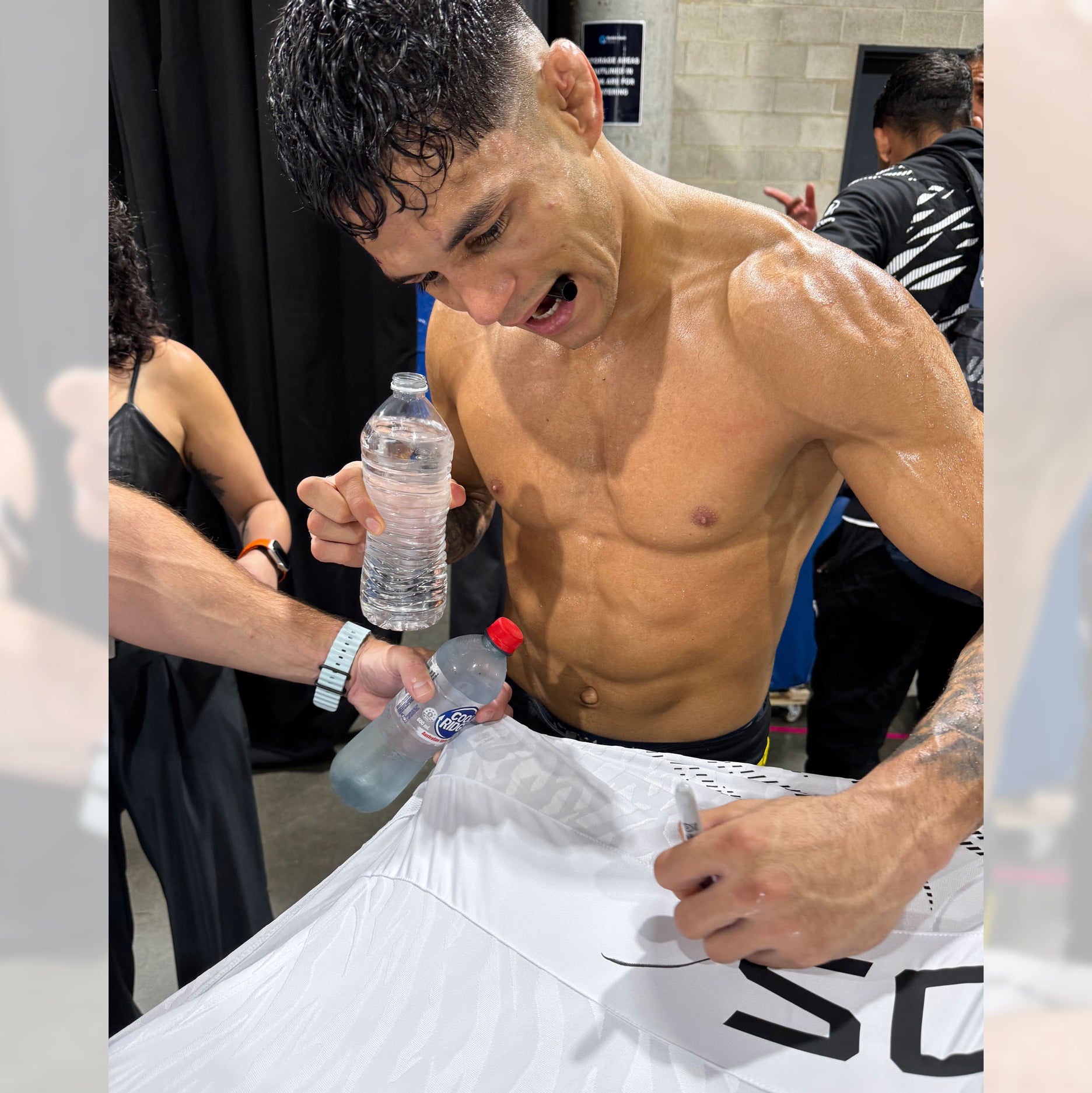 Gabriel Santos 1-of-1 Signed Fight Issued Jersey UFC 312: Du Plessis vs Strickland