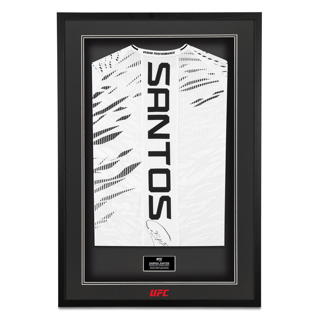 Gabriel Santos 1-of-1 Signed Fight Issued Jersey UFC 312: Du Plessis vs Strickland