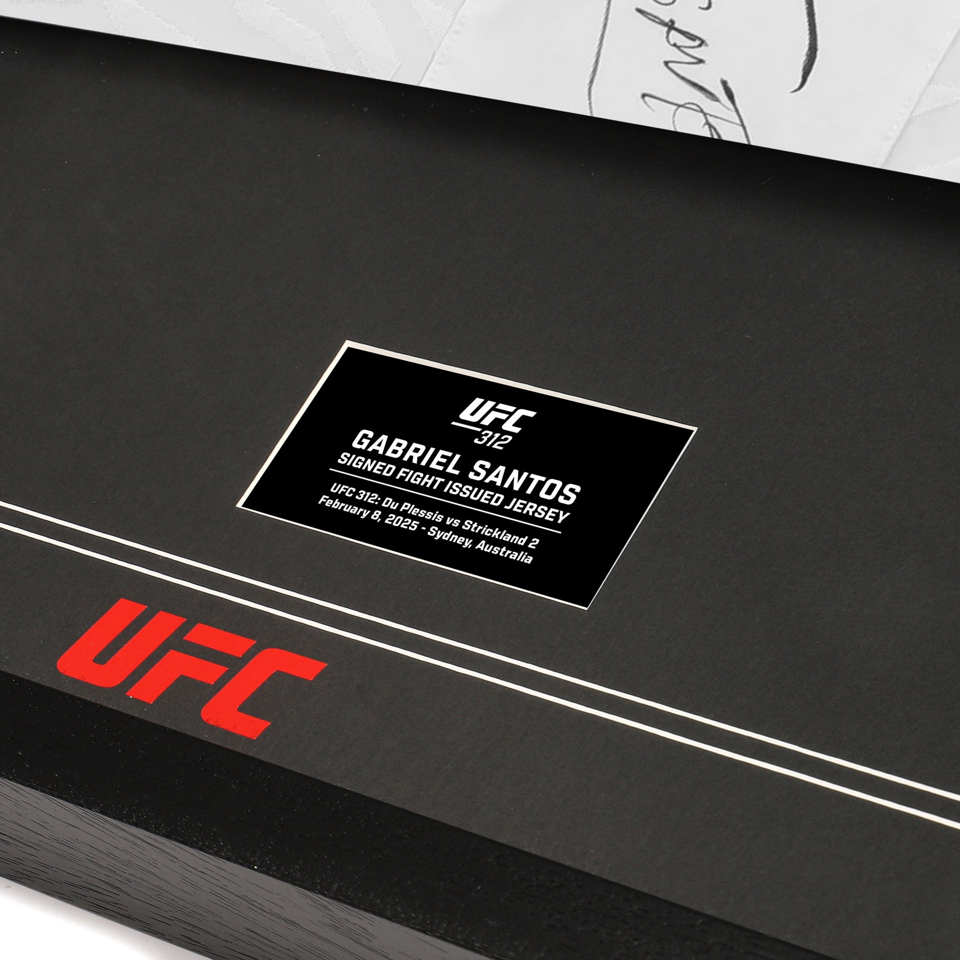 Gabriel Santos 1-of-1 Signed Fight Issued Jersey UFC 312: Du Plessis vs Strickland