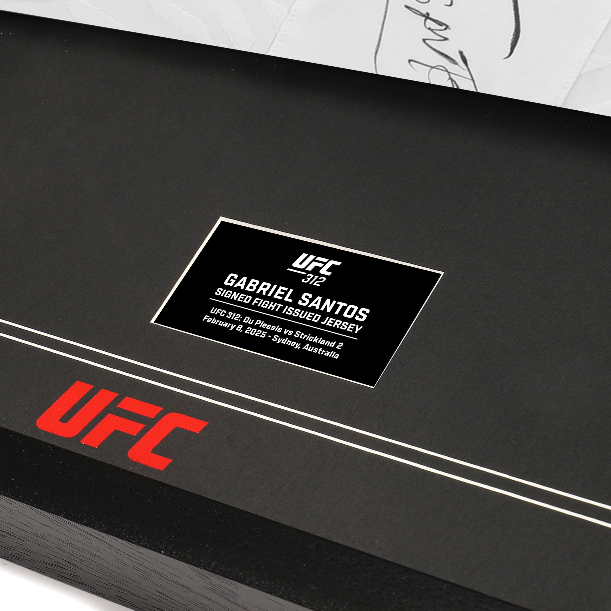 Gabriel Santos 1-of-1 Signed Fight Issued Jersey UFC 312: Du Plessis vs Strickland