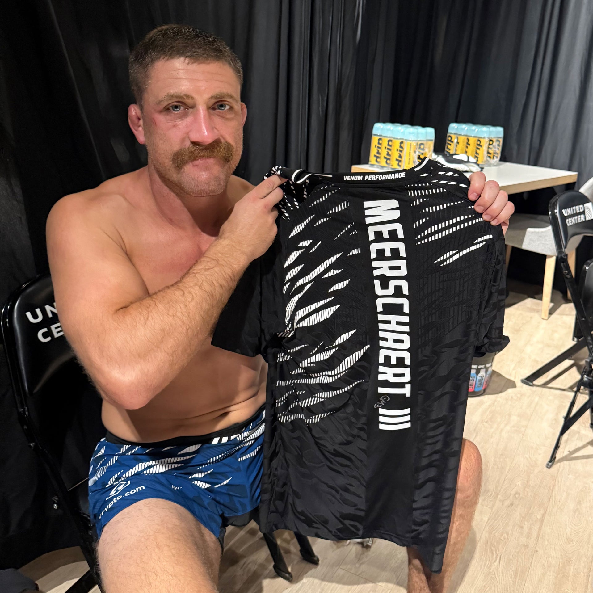 Gerald Meerschaert Signed 1-of-1 Fight Worn Jersey UFC 319: Du Plessis vs Chimaev