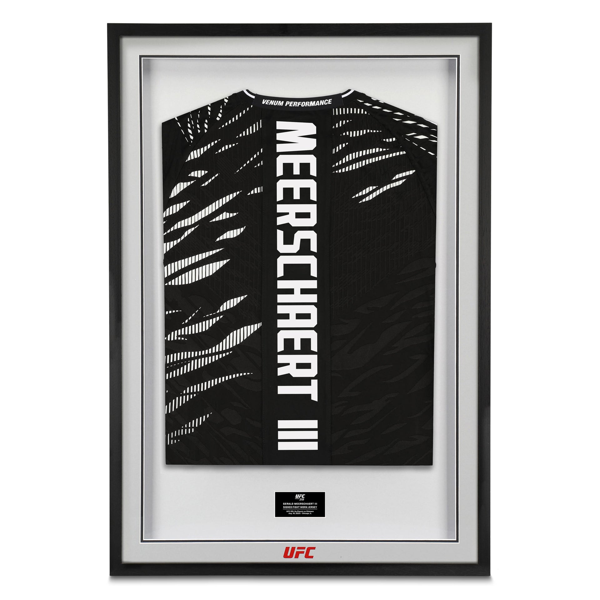Gerald Meerschaert Signed 1-of-1 Fight Worn Jersey UFC 319: Du Plessis vs Chimaev