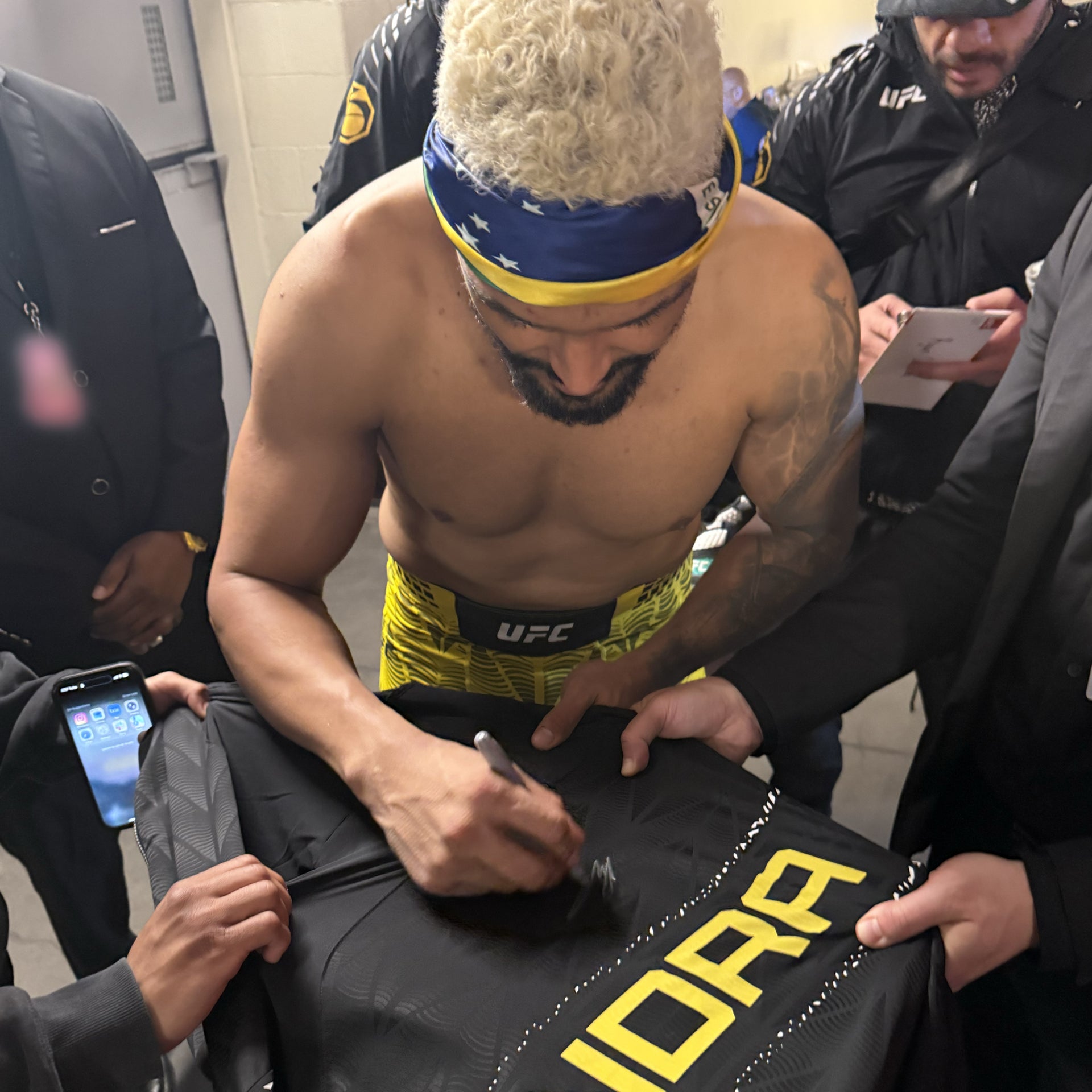 Ryan Gandra Signed 1-of-1 Fight Worn Hoodie UFC 329: McGregor vs Holloway 2