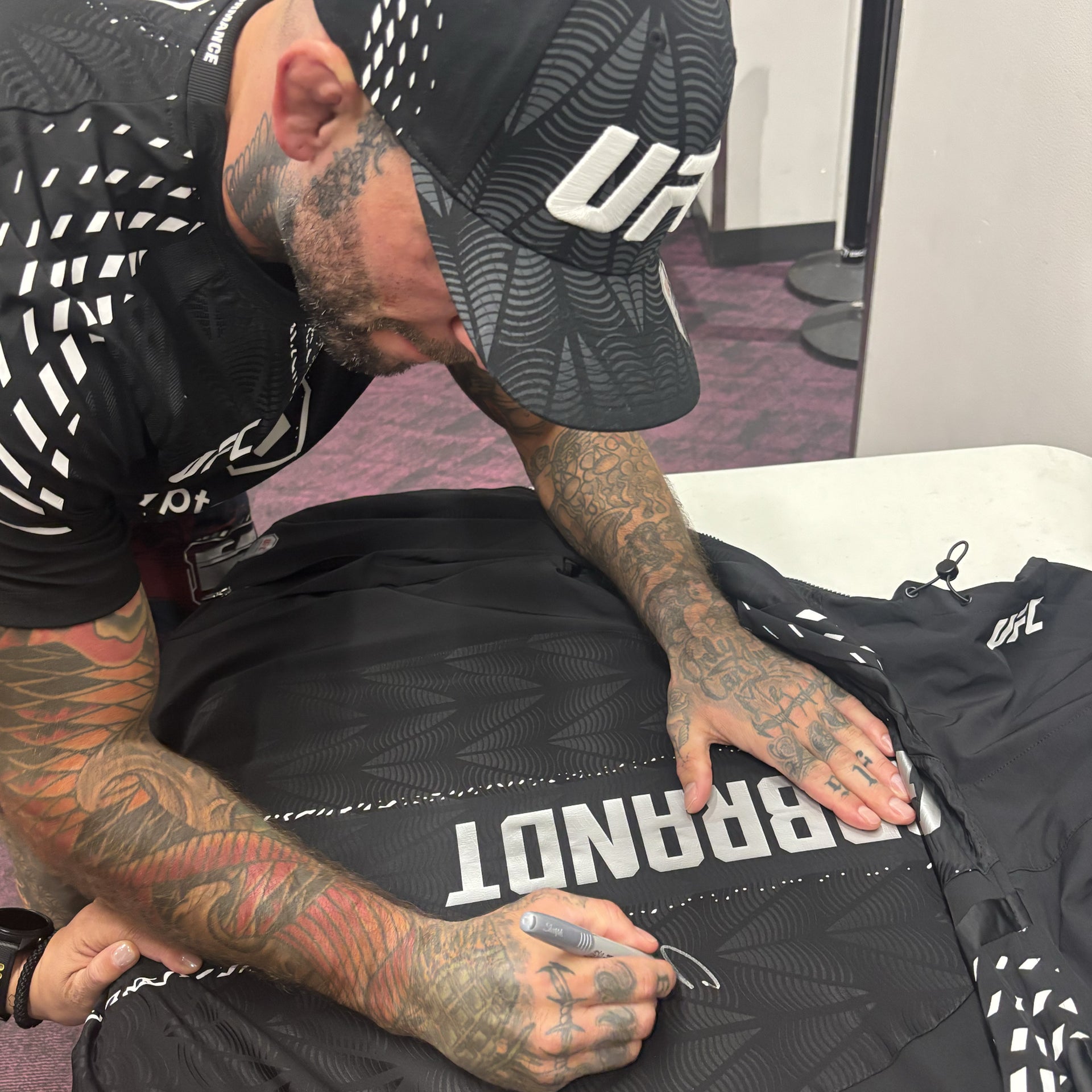 Cody Garbrandt Signed 1-of-1 Fight Worn Hoodie UFC 329: McGregor vs Holloway 2