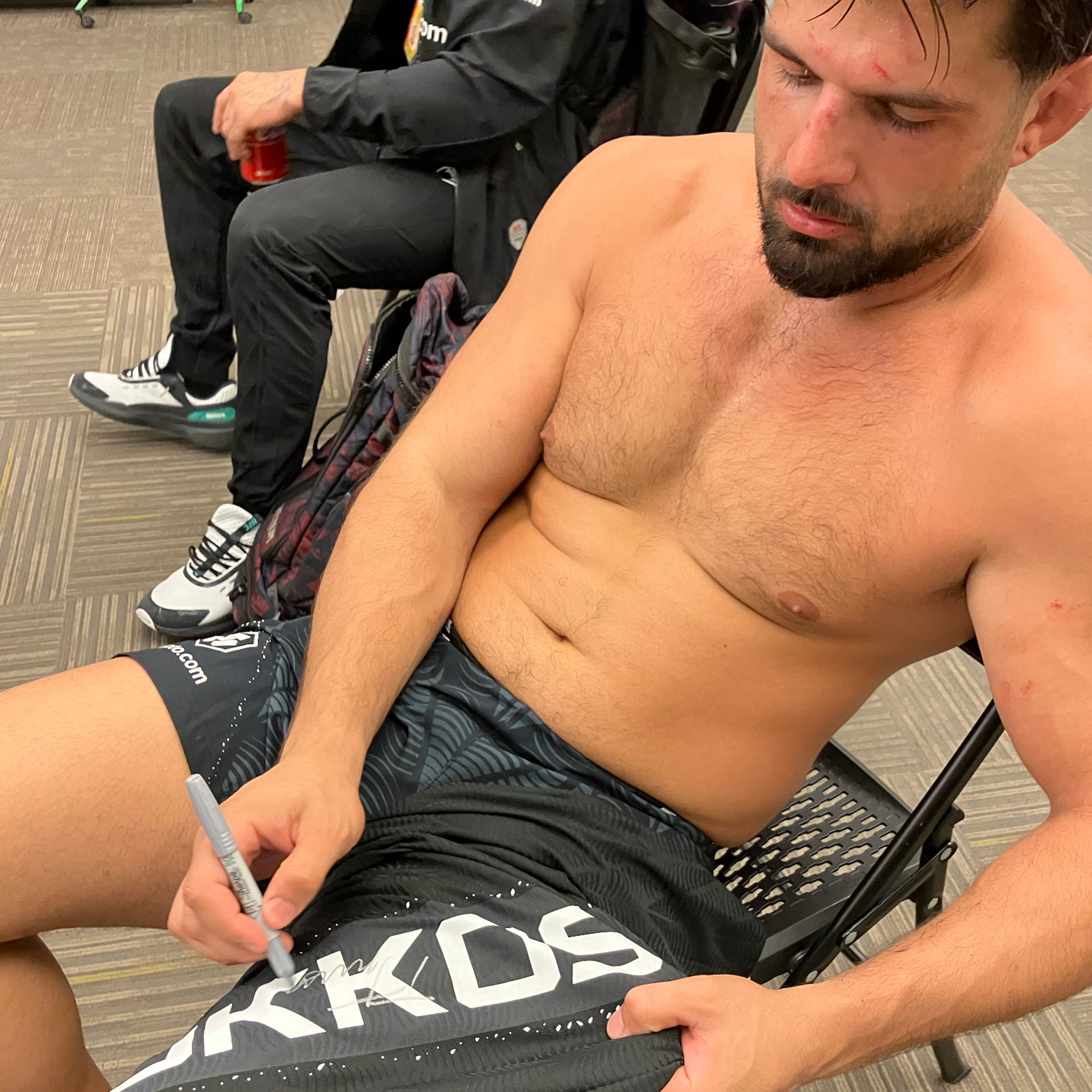 George Tokkos Signed 1-of-1 Fight Worn Jersey UFC Fight Night: Allen vs Costa