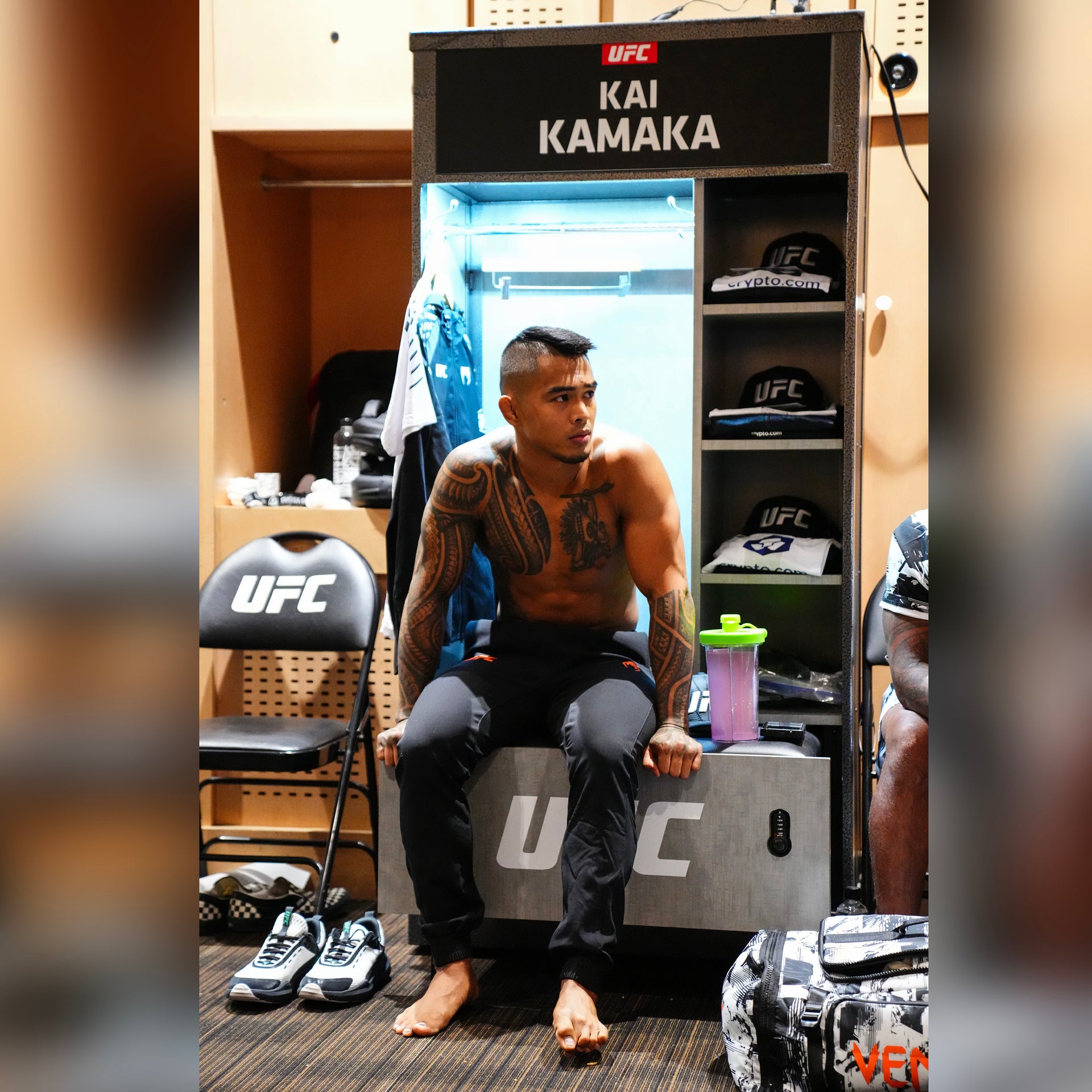 Kai Kamaka III Locker Room Name Tag UFC 329: McGregor vs Holloway 2