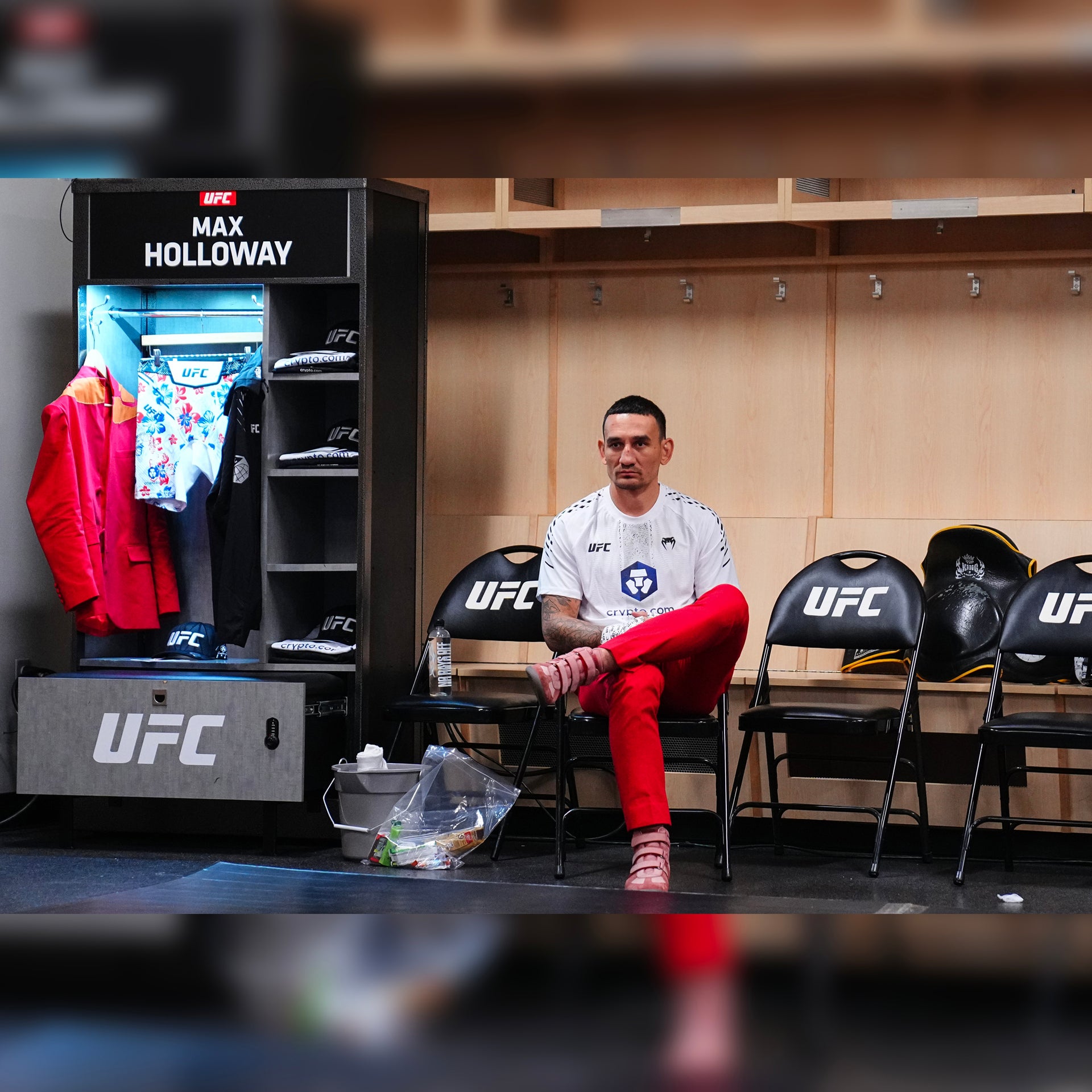 Max Holloway Locker Room Name Tag UFC 329: McGregor vs Holloway 2