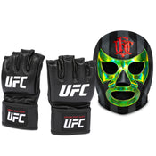 David Martinez Signed 1-of-1 Fight Worn Gloves & Fight Issued UFC Mexico City Luchador Mask UFC Fight Night: Moreno vs Kavanagh