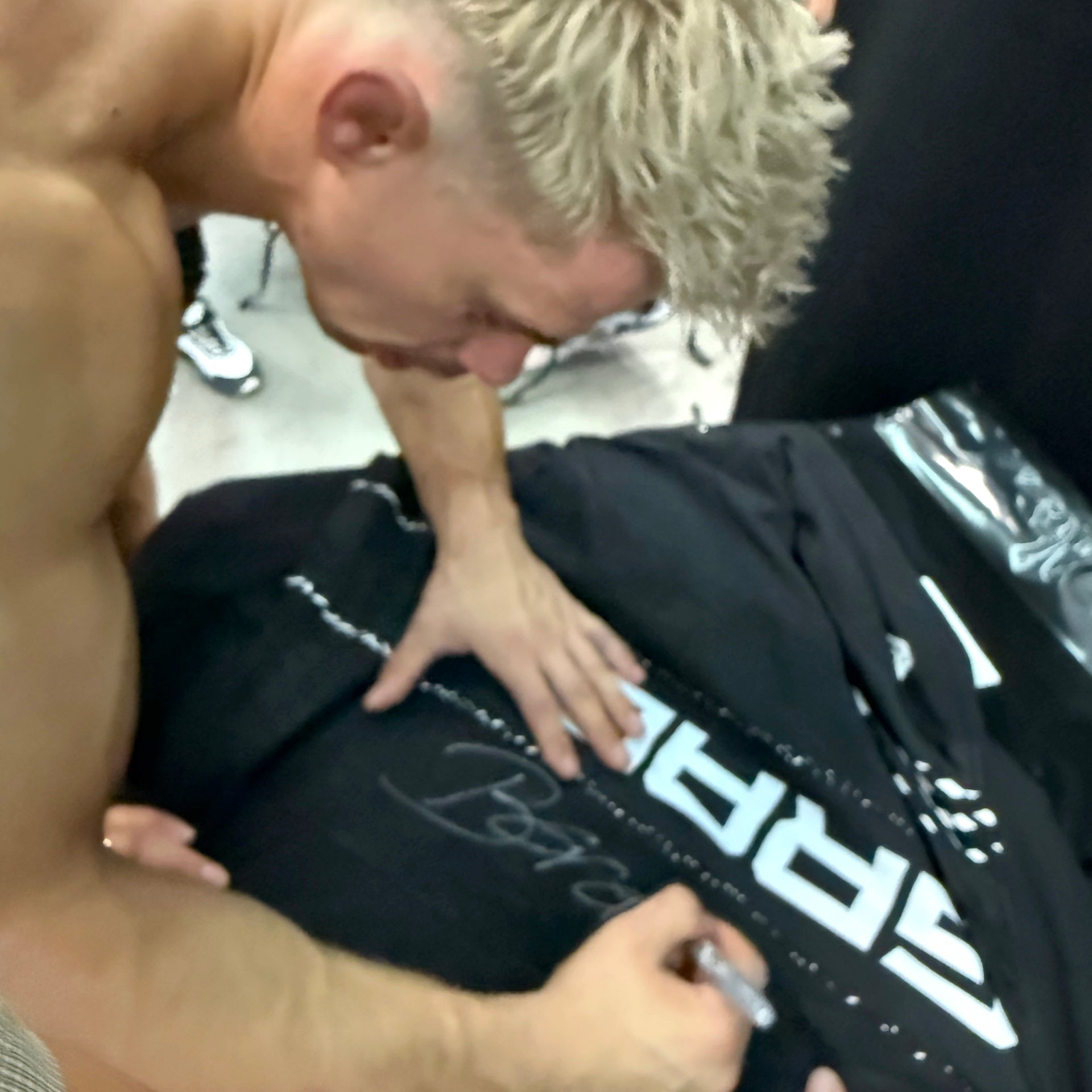 Bogdan Grad Signed 1-of-1 Fight Worn Hoodie UFC Fight Night: Medic vs Rodriguez