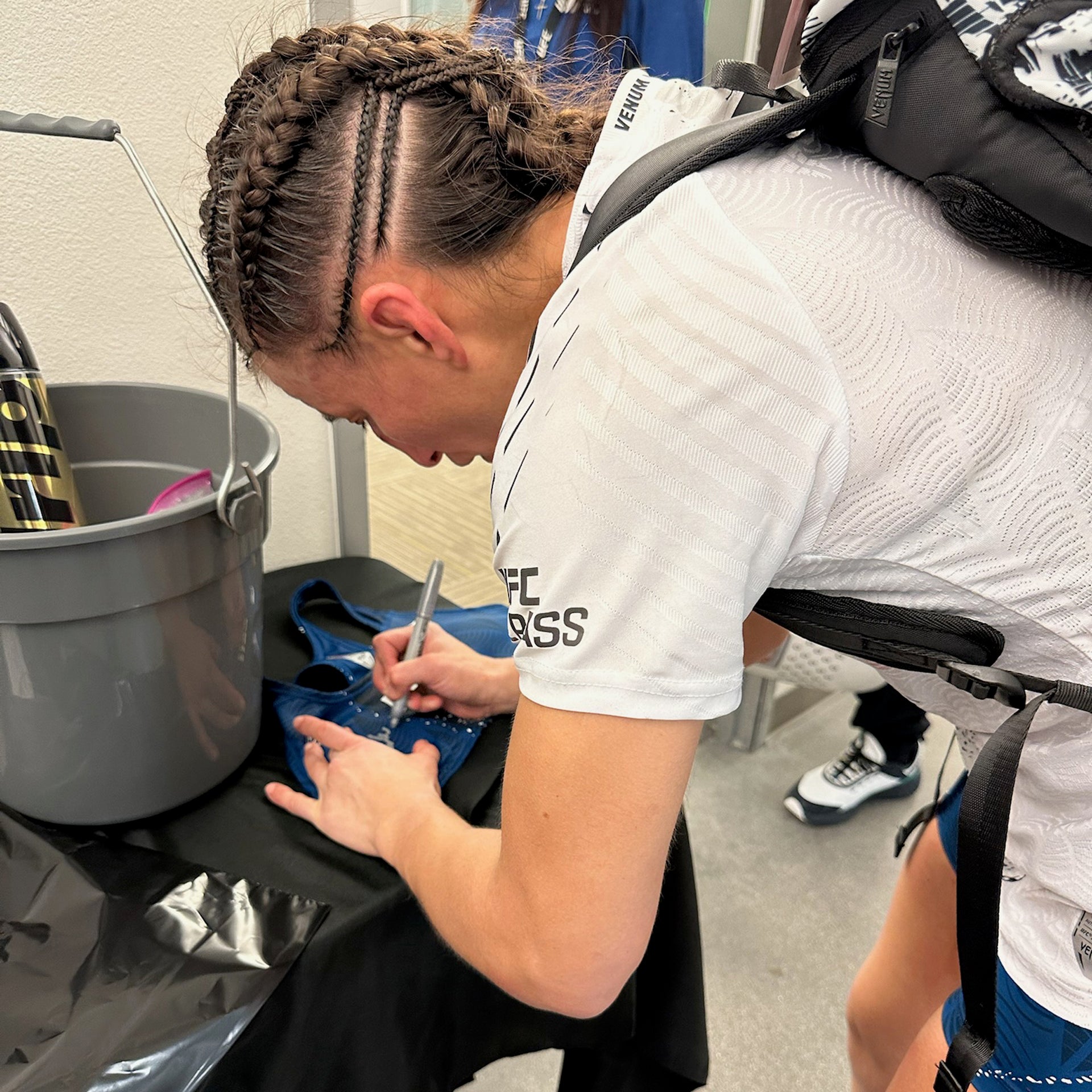 Sam Hughes Signed 1-of-1 Fight Worn Bra UFC Fight Night: Emmett vs Vallejos