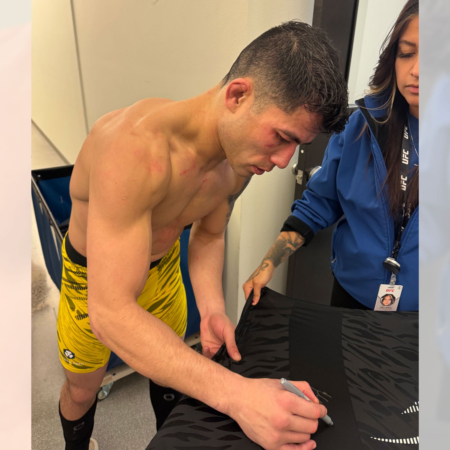 Hyder Amil 1-of-1 Signed Fight Issued Jersey – UFC Fight Night: Kape vs Almabayev