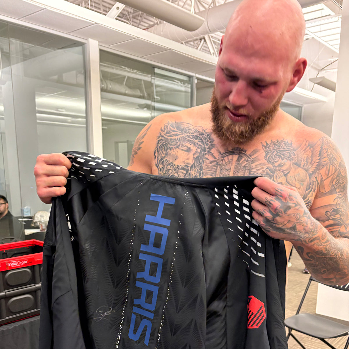 RJ Harris Signed 1-of-1 Fight Worn Hoodie UFC Fight Night: Allen vs Duncan