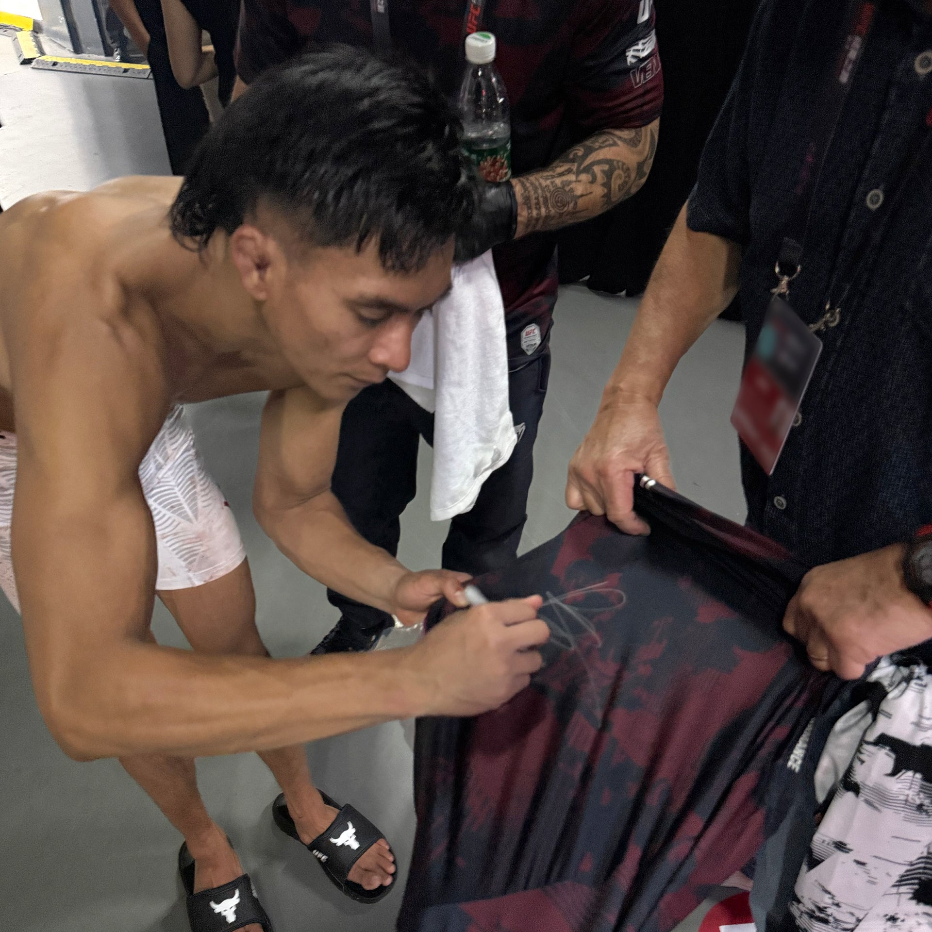 Bilal Hasan Signed 1-of-1 Fight Worn Jersey UFC Fight Night: Nurmagomedov vs Song