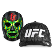 Lone’er Kavanagh Signed 1-of-1 Fight Issued Snapback Hat & UFC Mexico City Luchador Mask UFC Fight Night: Moreno vs Kavanagh
