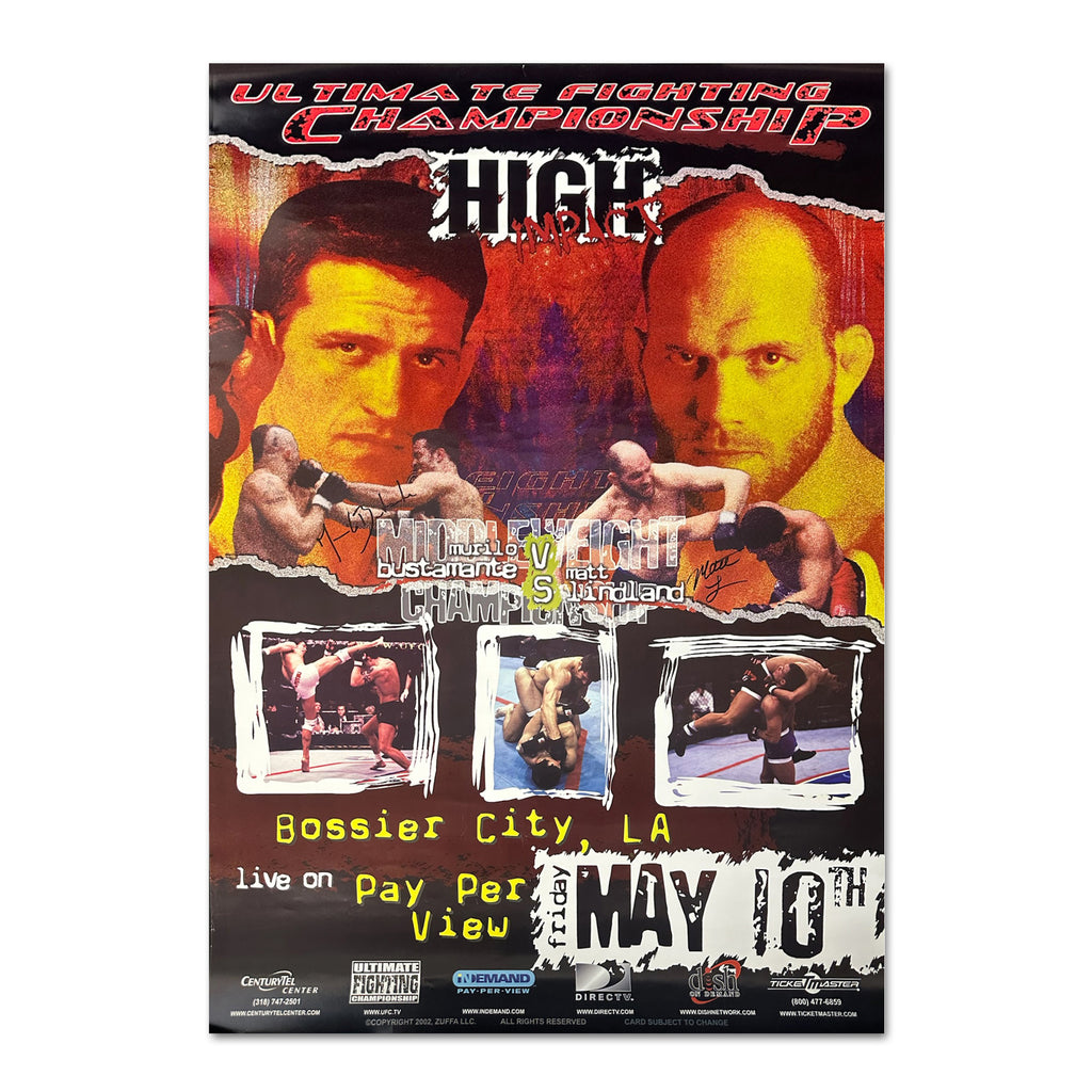 UFC 37: High Impact Autographed Event Poster