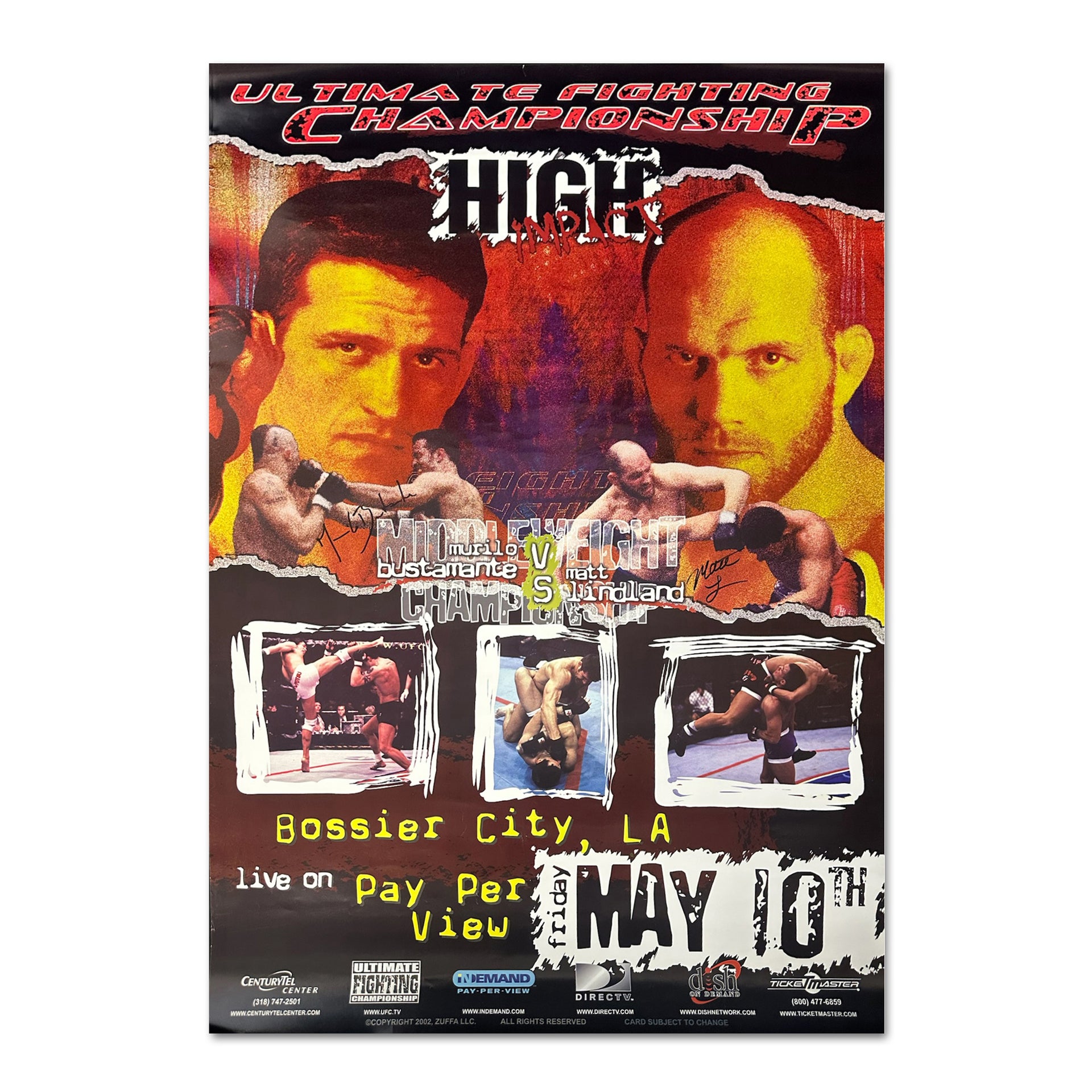 UFC 37: High Impact Autographed Event Poster