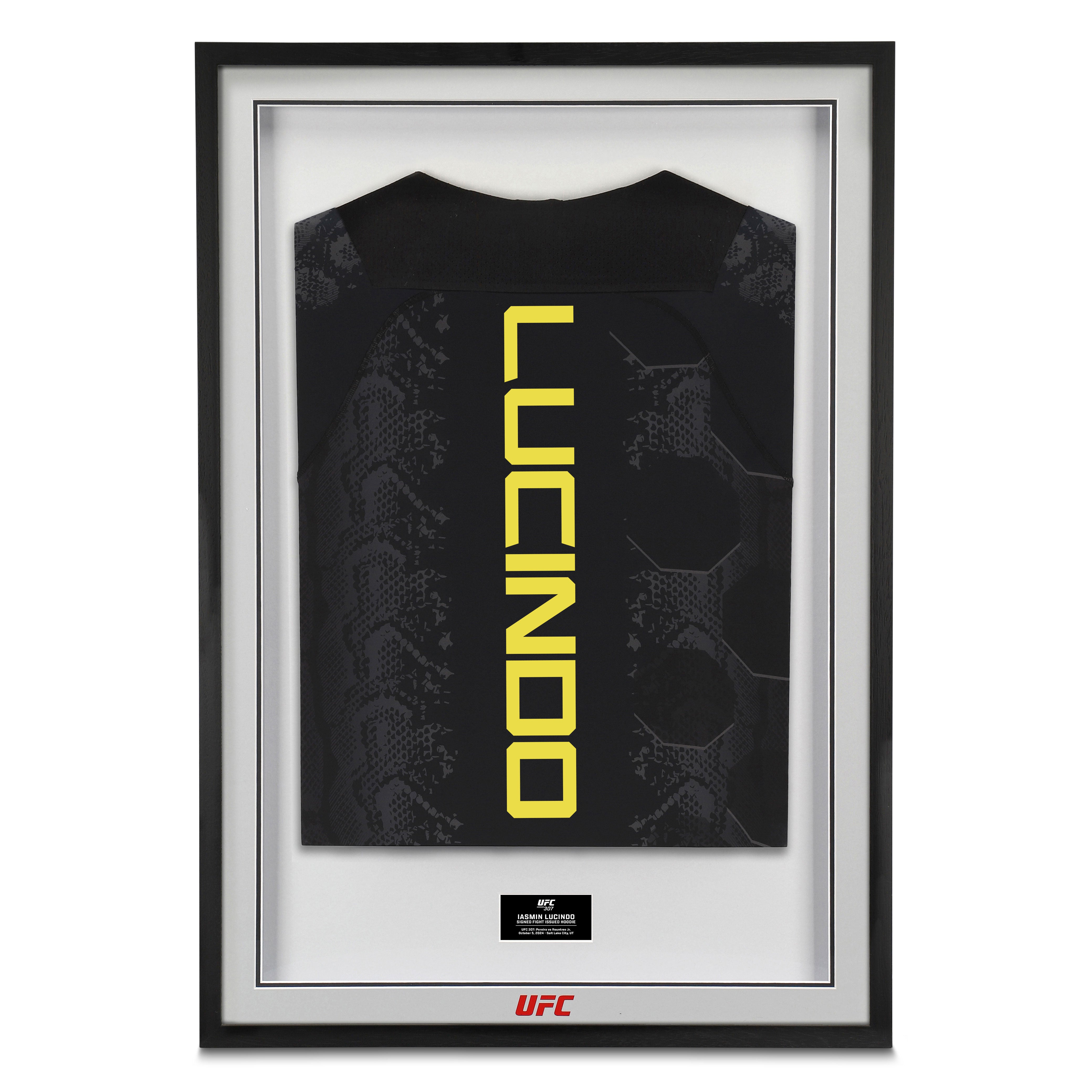 Iasmin Lucindo Signed 1-of-1 Fight Issued Hoodie UFC 307: Pereira vs Rountree Jr