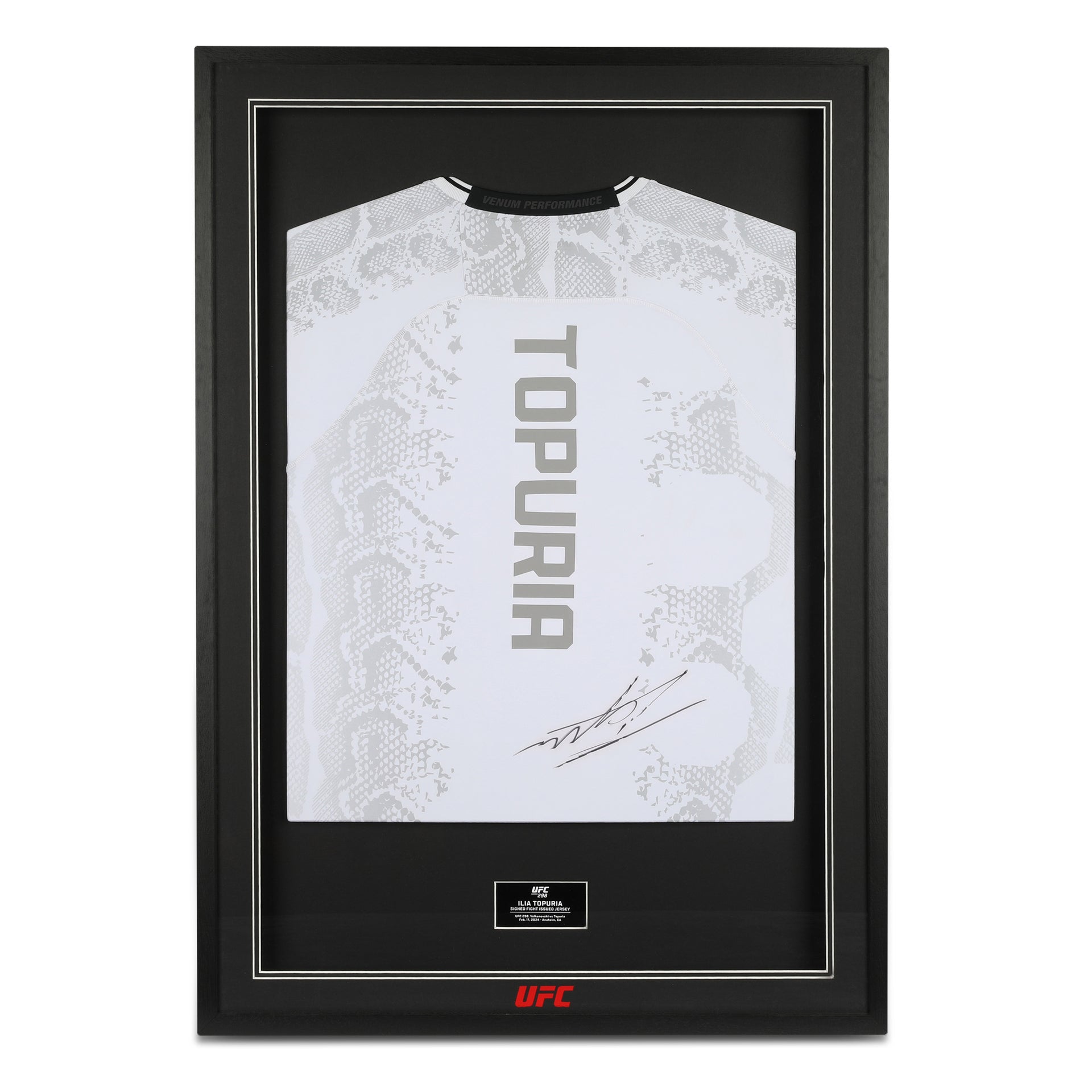 Ilia Topuria Signed 1-of-1 Fight Jersey UFC 298: Volkanovski vs Topuria