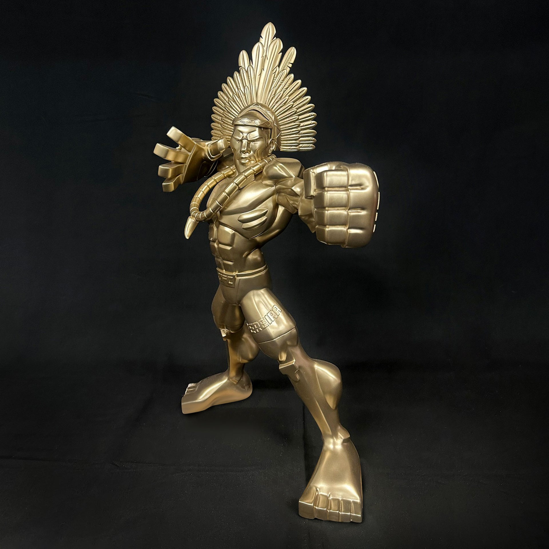 Alex Pereira Gold 1-of-1 Limited Edition UFC Stance Sculpture