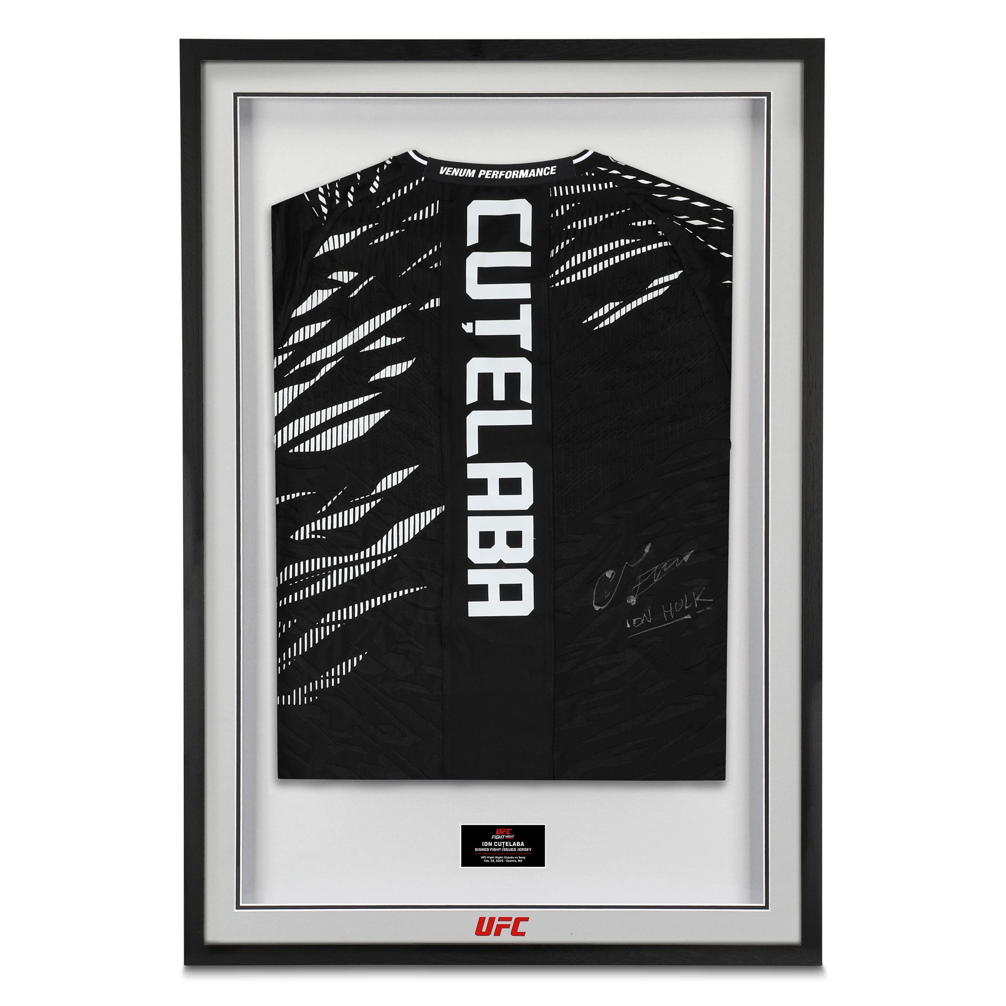 Ion Cutelaba Signed 1-of-1 Fight Issued Jersey UFC Fight Night: Cejudo vs Song