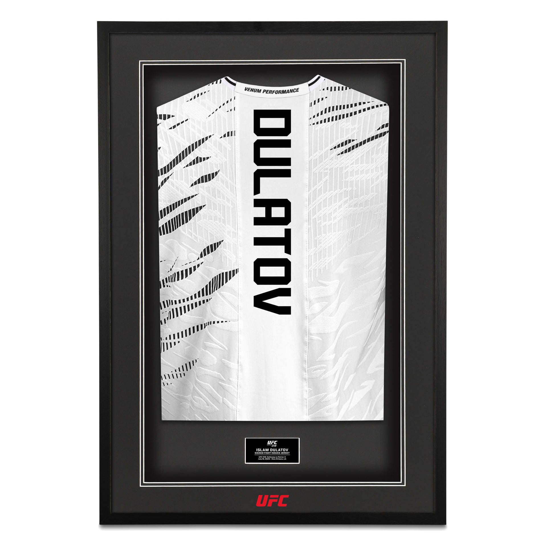 Islam Dulatov Signed 1-of-1 Fight Worn Jersey UFC 318: Holloway vs Poirier 3