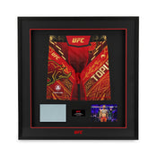 Ilia Topuria Limited Edition UFC 317 Venum Shorts & Canvas Display