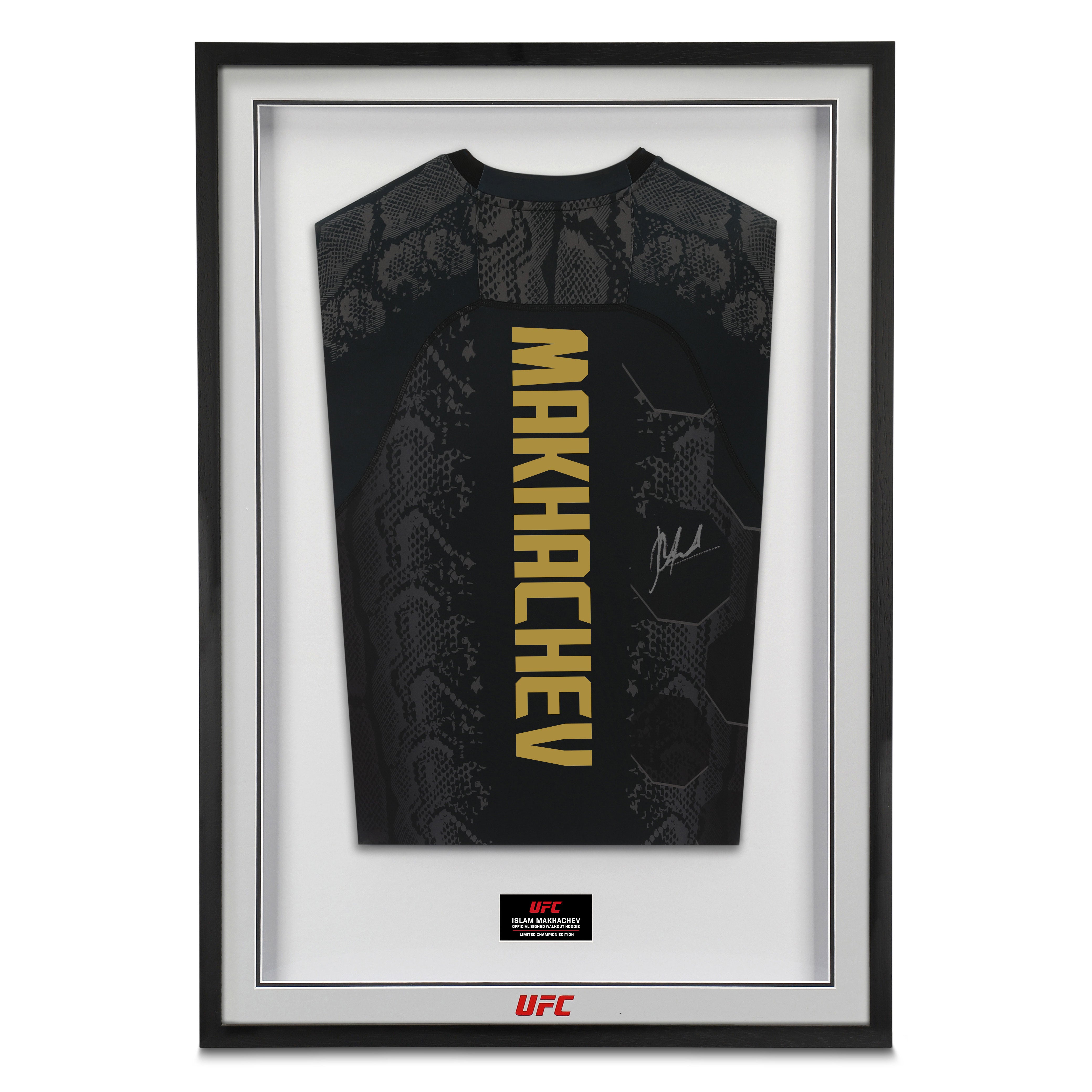 Islam Makhachev Signed Black & Gold Venum Adrenaline Hoodie