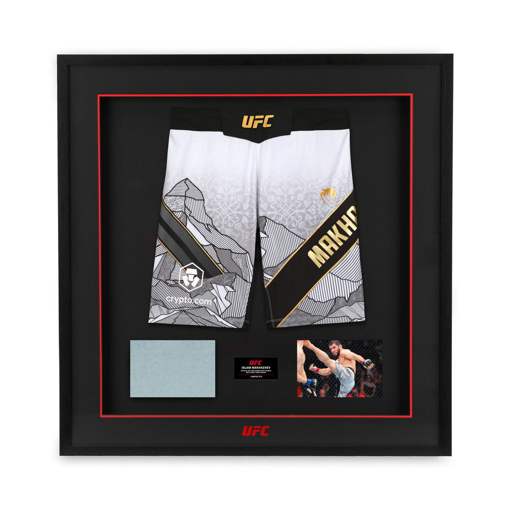 Islam Makhachev Limited Edition UFC 330 Venum Shorts & Canvas Display