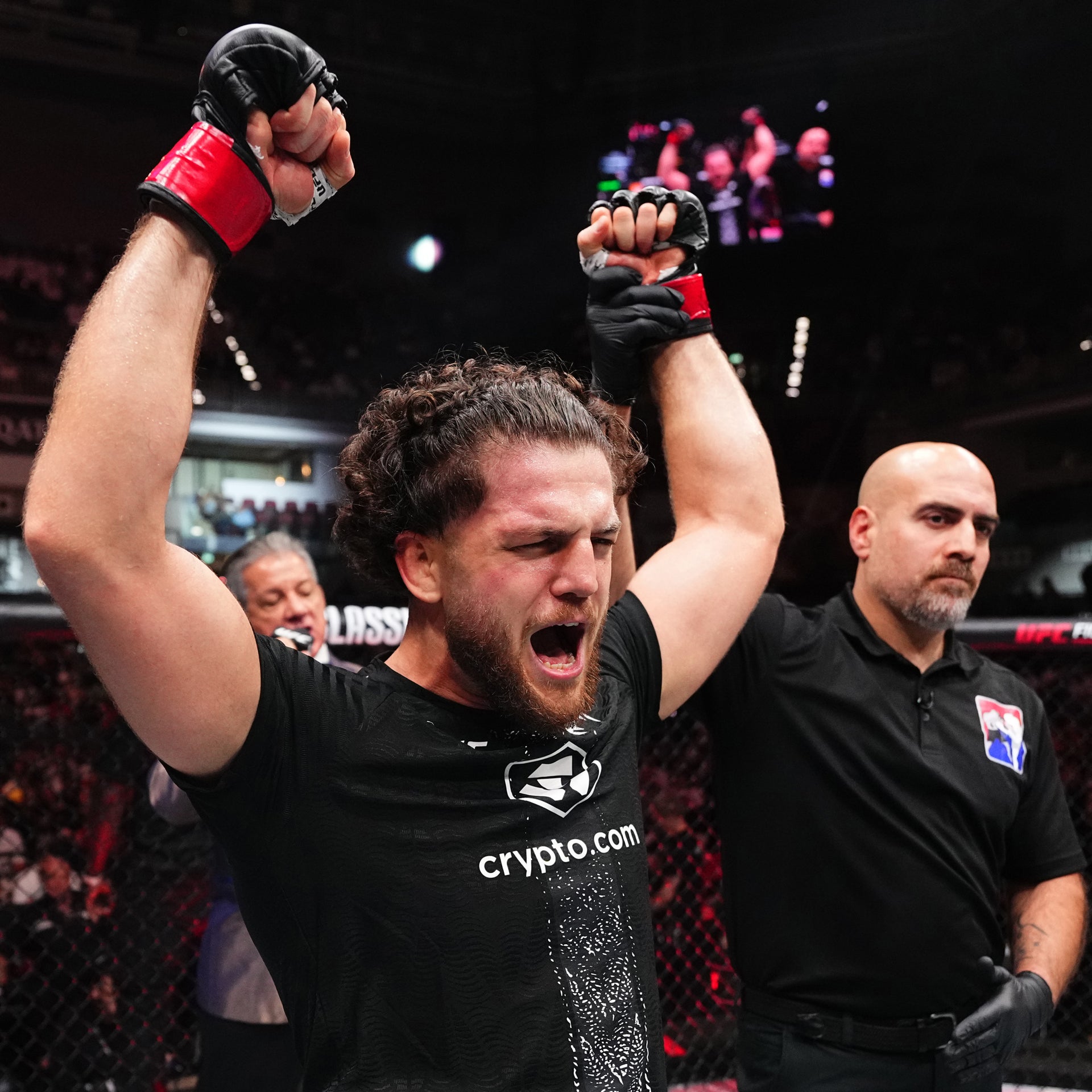 Ismail Naurdiev Signed 1-of-1 Fight Worn Jersey UFC Fight Night: Tsarukyan vs Hooker