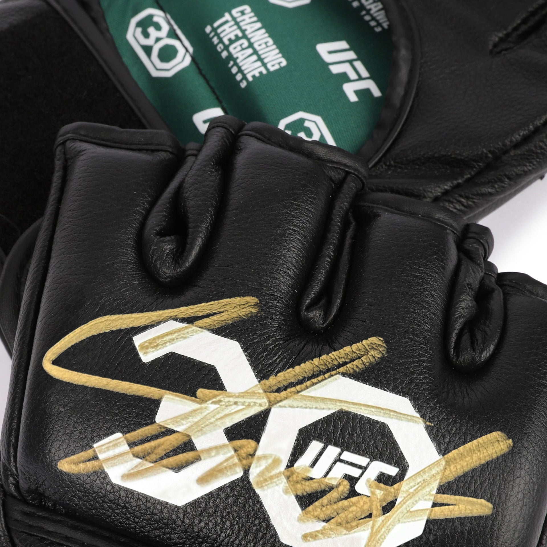 Israel Adesanya Signed Official UFC Gloves - 30th Anniversary Edition