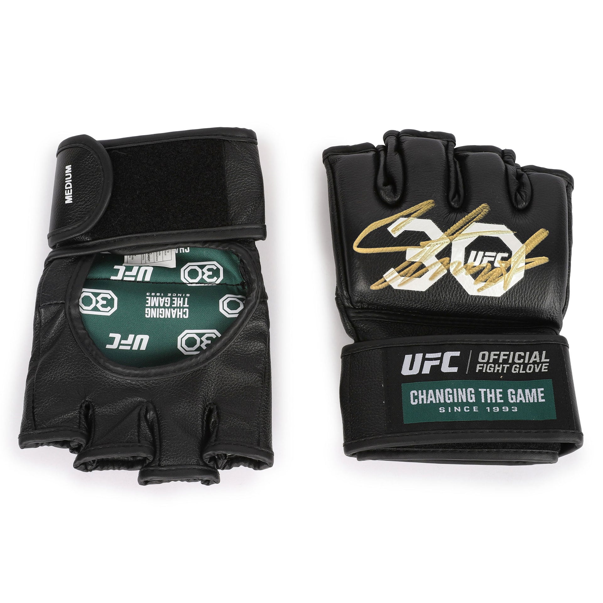 Israel Adesanya Signed Official UFC Gloves - 30th Anniversary Edition