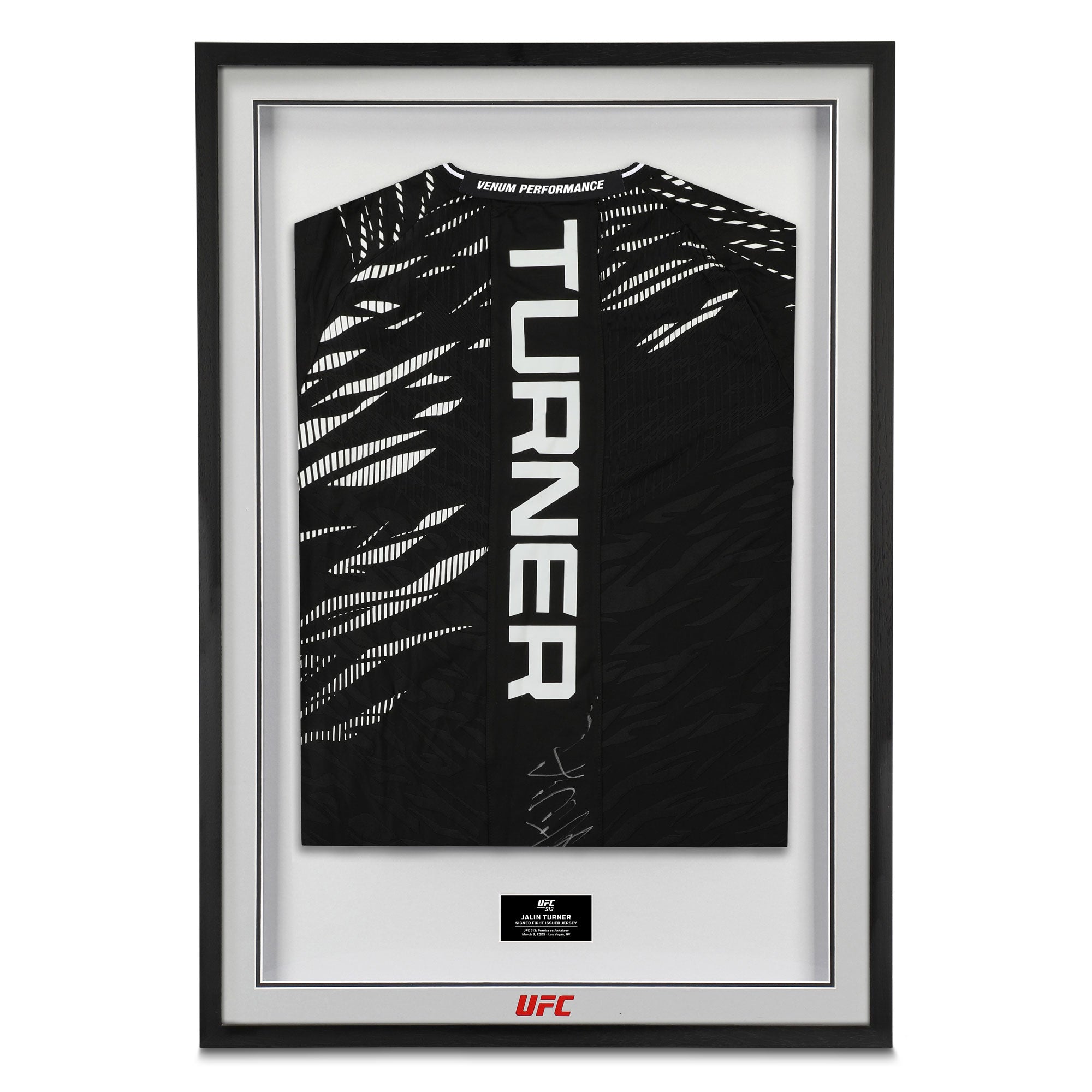 Jalin Turner Signed 1-of-1 Fight Issued Jersey UFC 313: Pereira vs Ankalaev