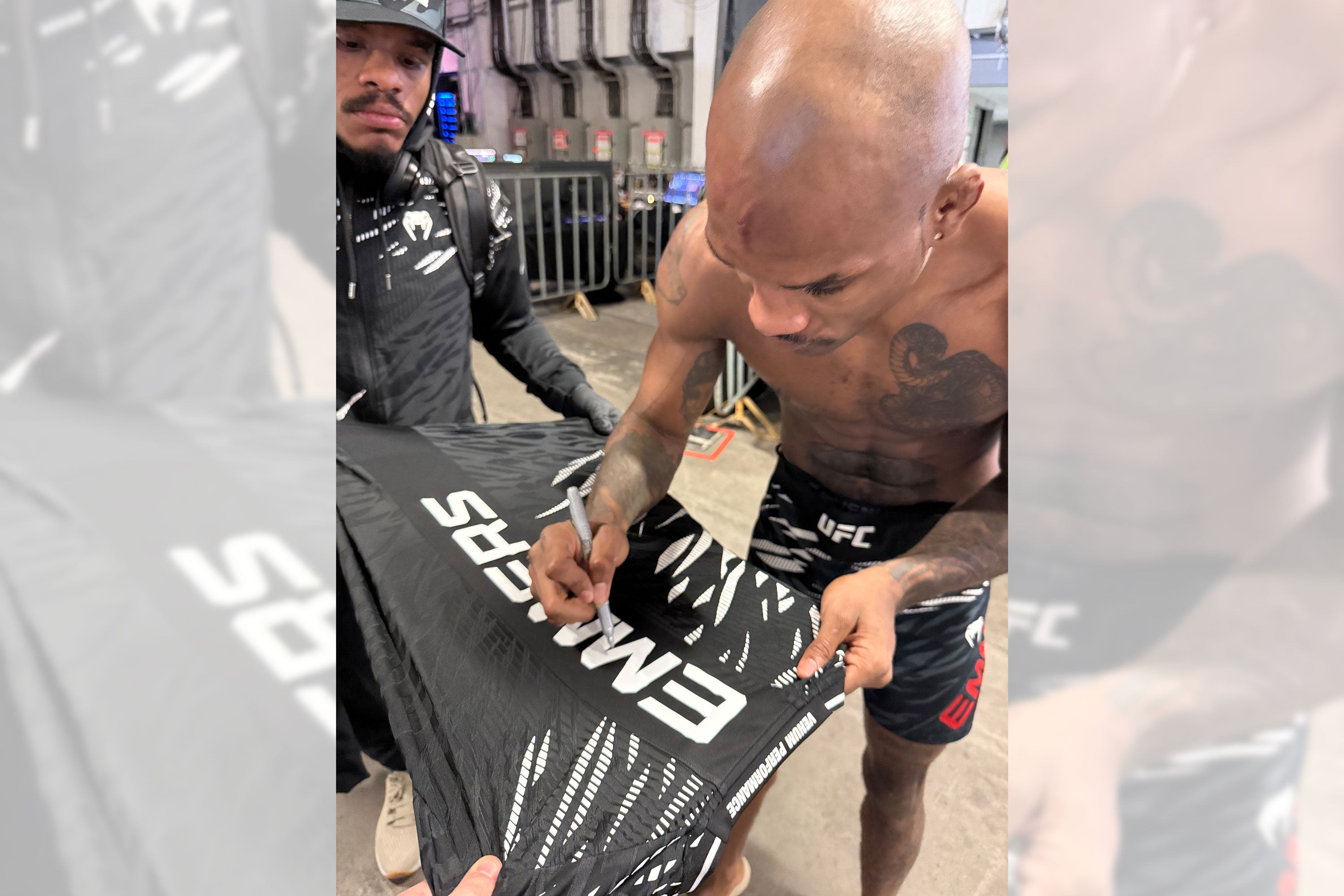 Jamall Emmers Signed 1-of-1 Fight Issued Jersey UFC Fight Night: Moreno vs Erceg