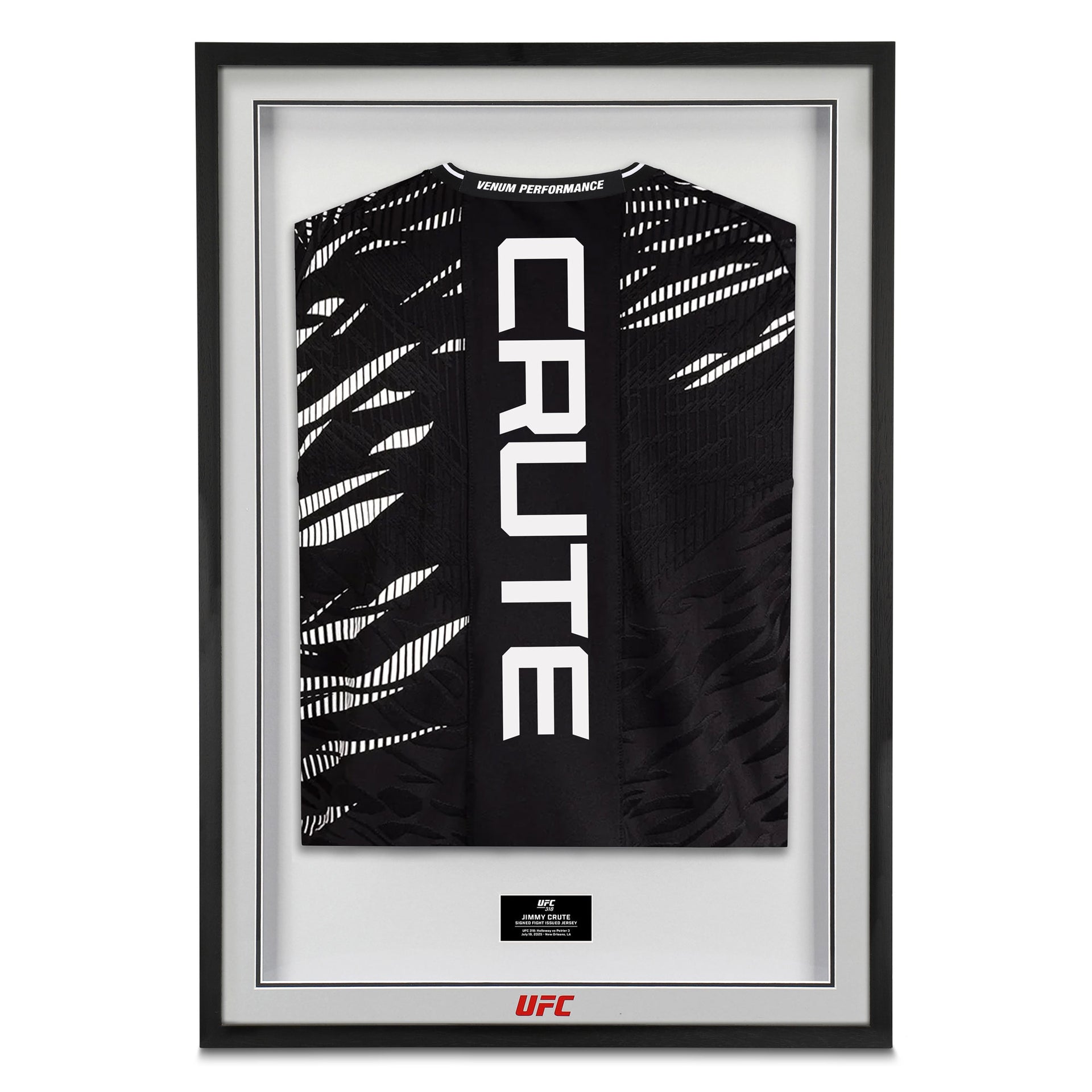 Jimmy Crute Signed 1-of-1 Fight Worn Jersey UFC 318: Holloway vs Poirier 3
