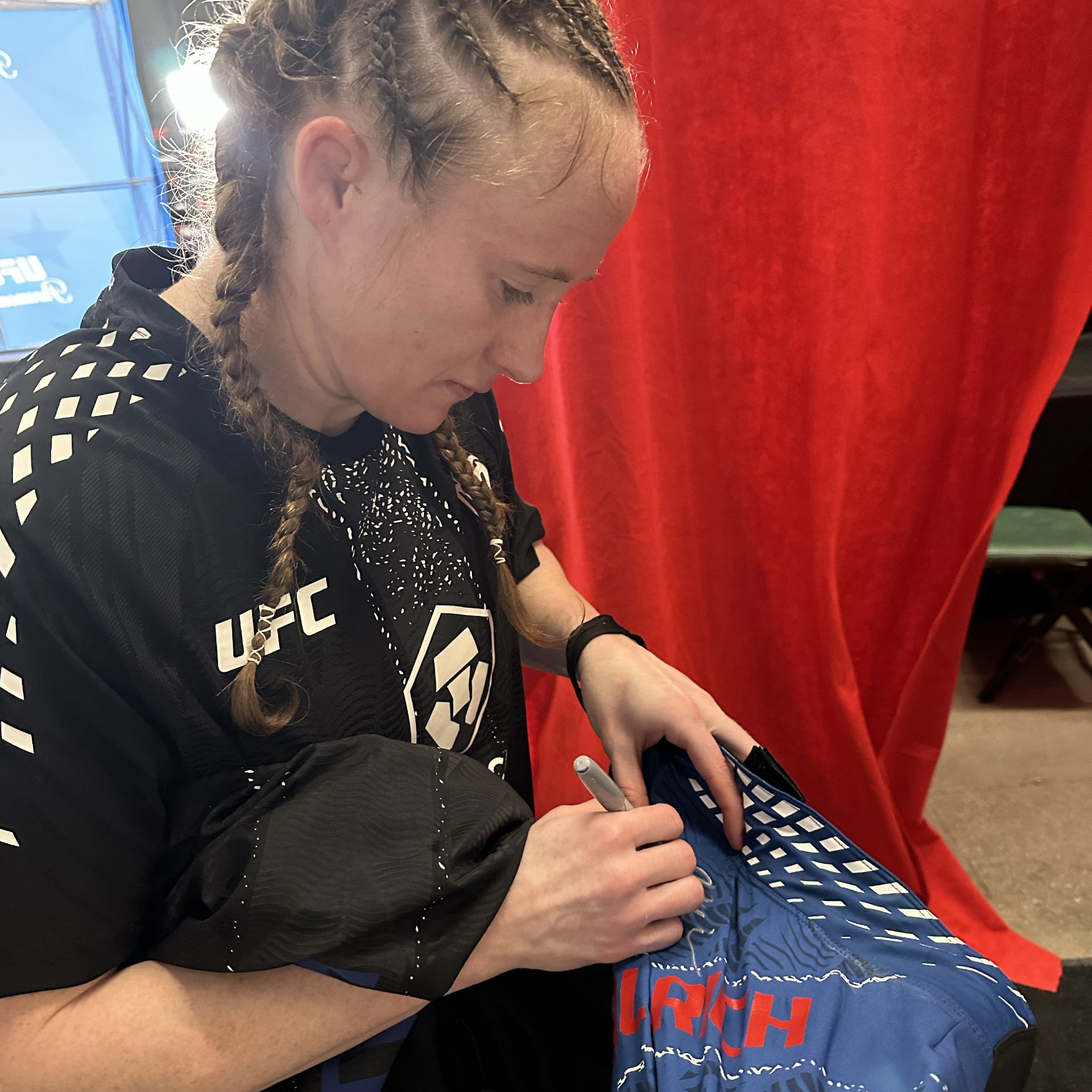 JJ Aldrich Signed 1-of-1 Fight Worn Shorts UFC Fight Night: Burns vs Malott