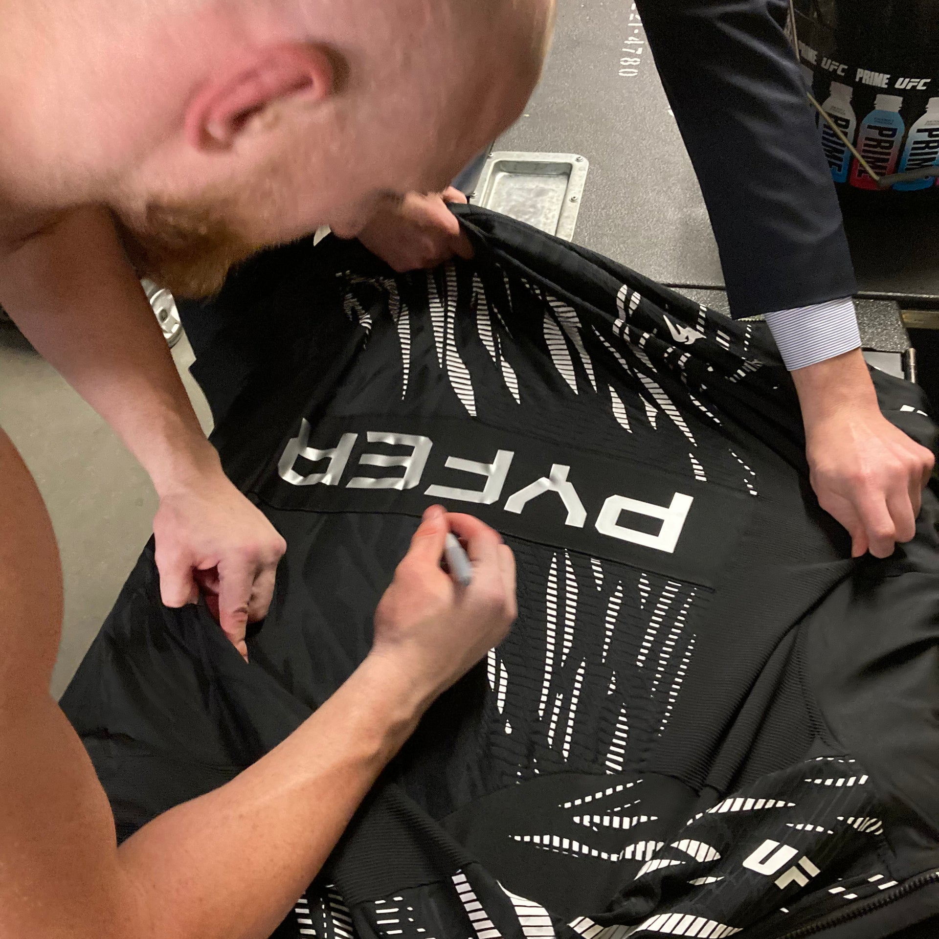 Joe Pyfer Signed 1-of-1 Fight Worn Jersey UFC 320: Ankalaev vs Pereira 2