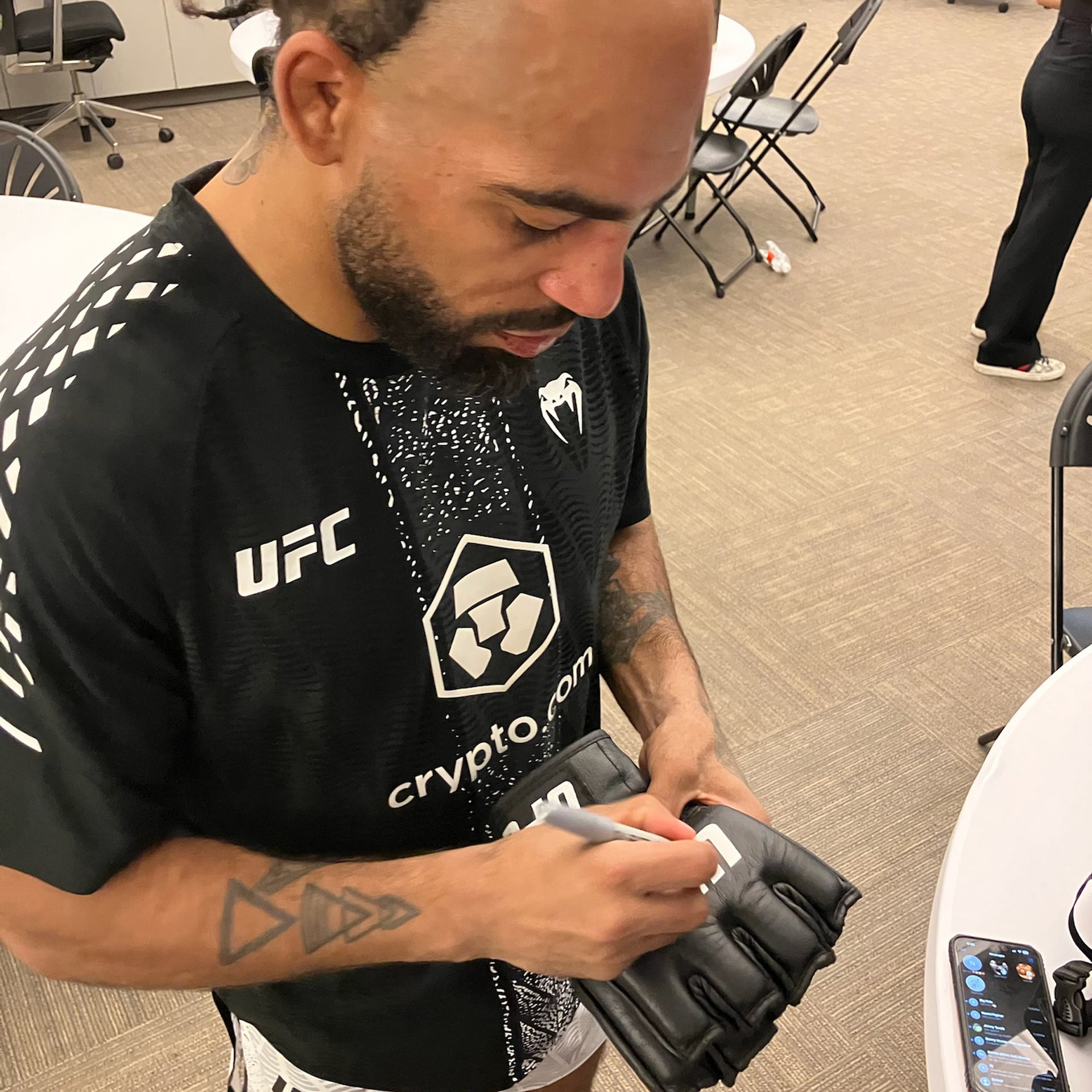 Charles Johnson Signed 1-of-1 Fight Issued Gloves UFC Fight Night: Emmett vs Vallejos