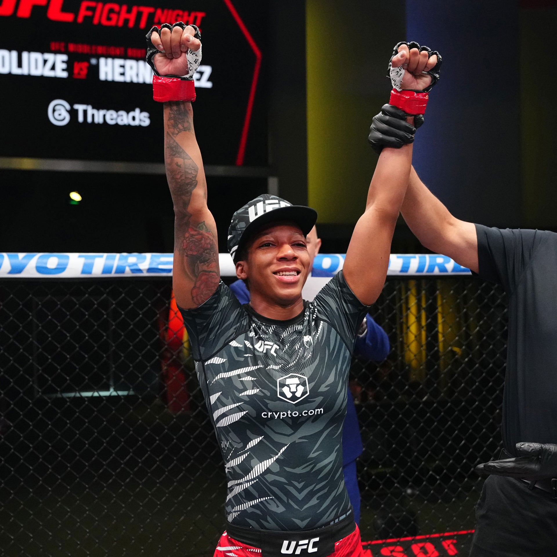 Joselyne Edwards Signed 1-of-1 Fight Worn Hoodie UFC Fight Night: Dolidze vs Hernandez