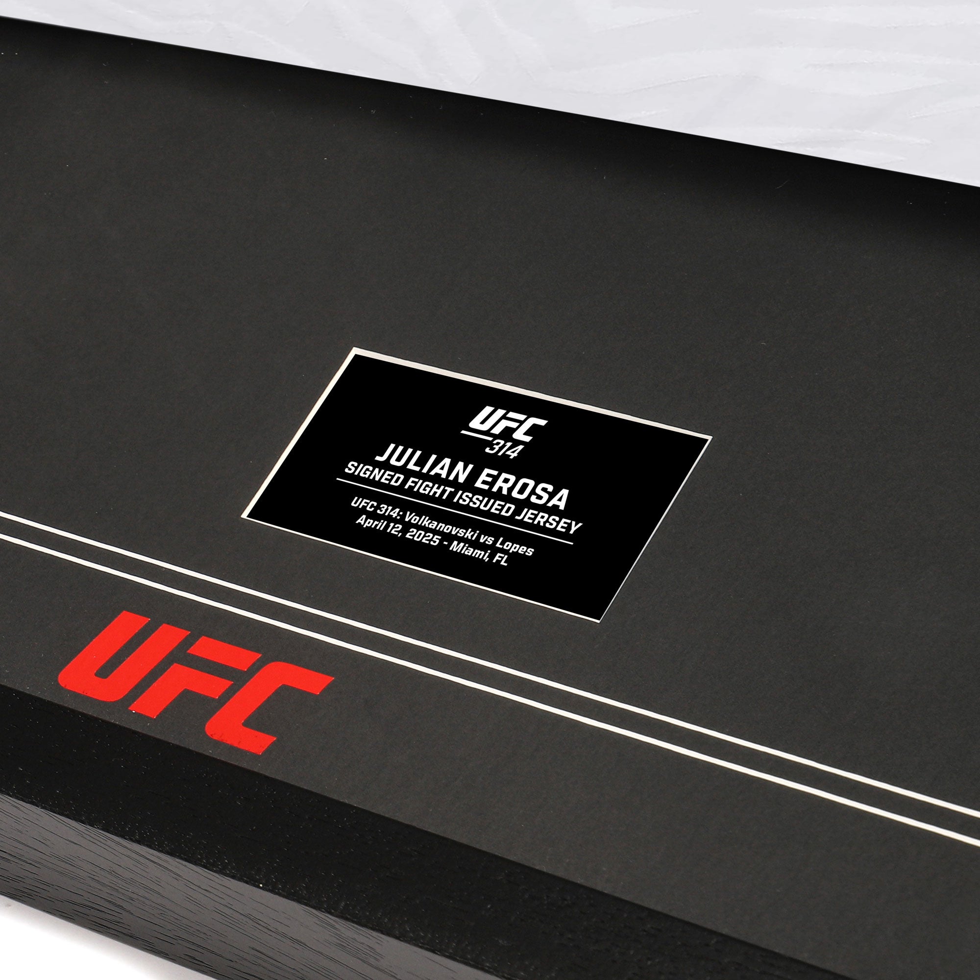 Julian Erosa Signed 1-of-1 Fight Issued Jersey UFC 314: Volkanovski vs Lopes
