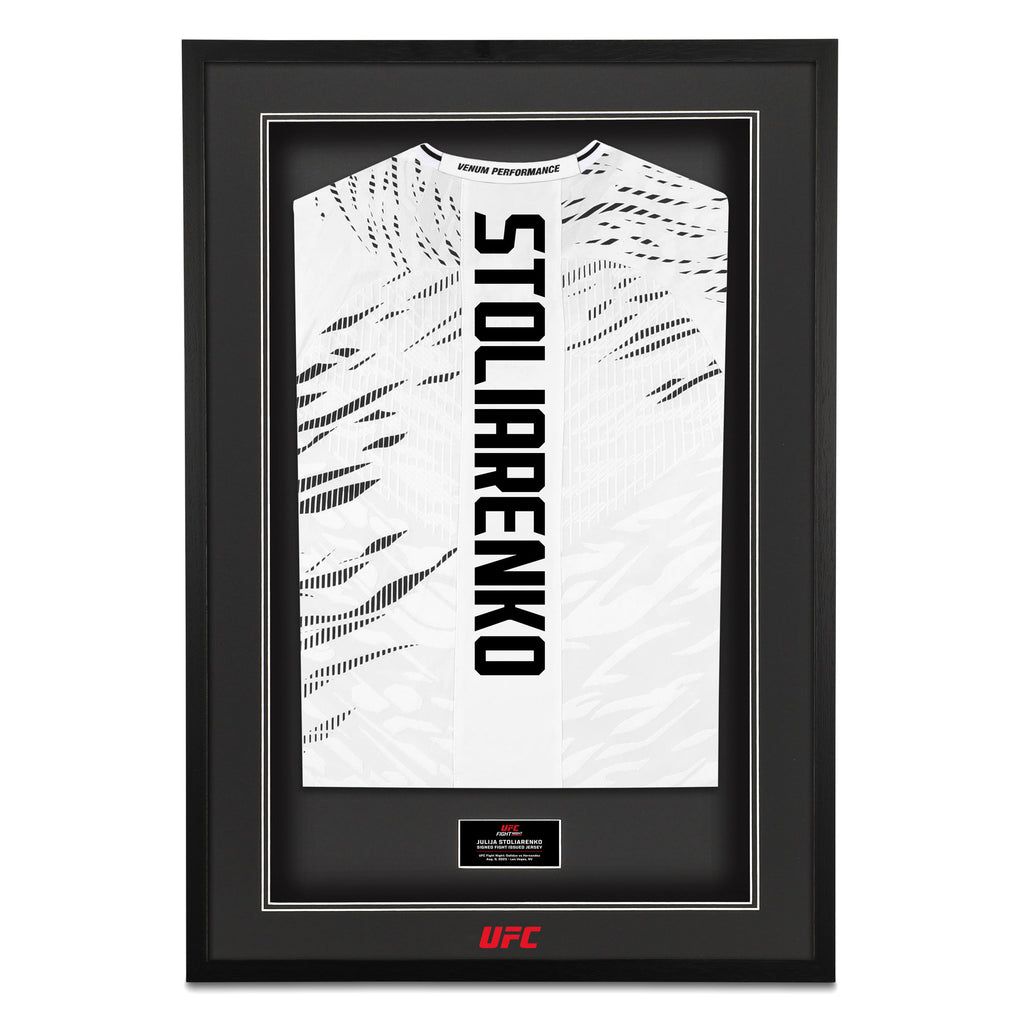 Julija Stoliarenko Signed 1-of-1 Fight Worn Jersey UFC Fight Night: Dolidze vs Hernandez