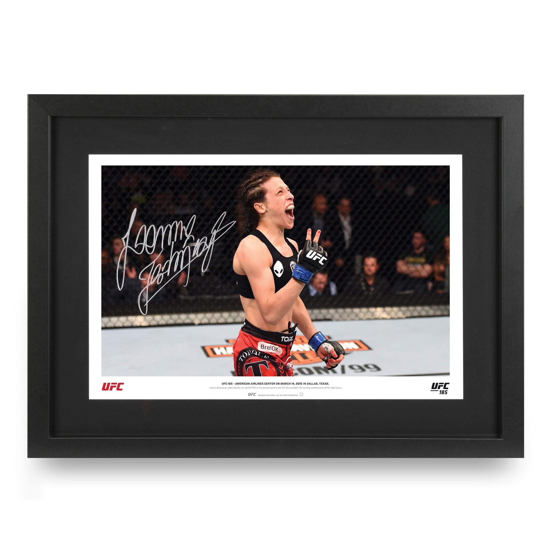 Joanna Jedrzejczyk Signed Photo UFC 185