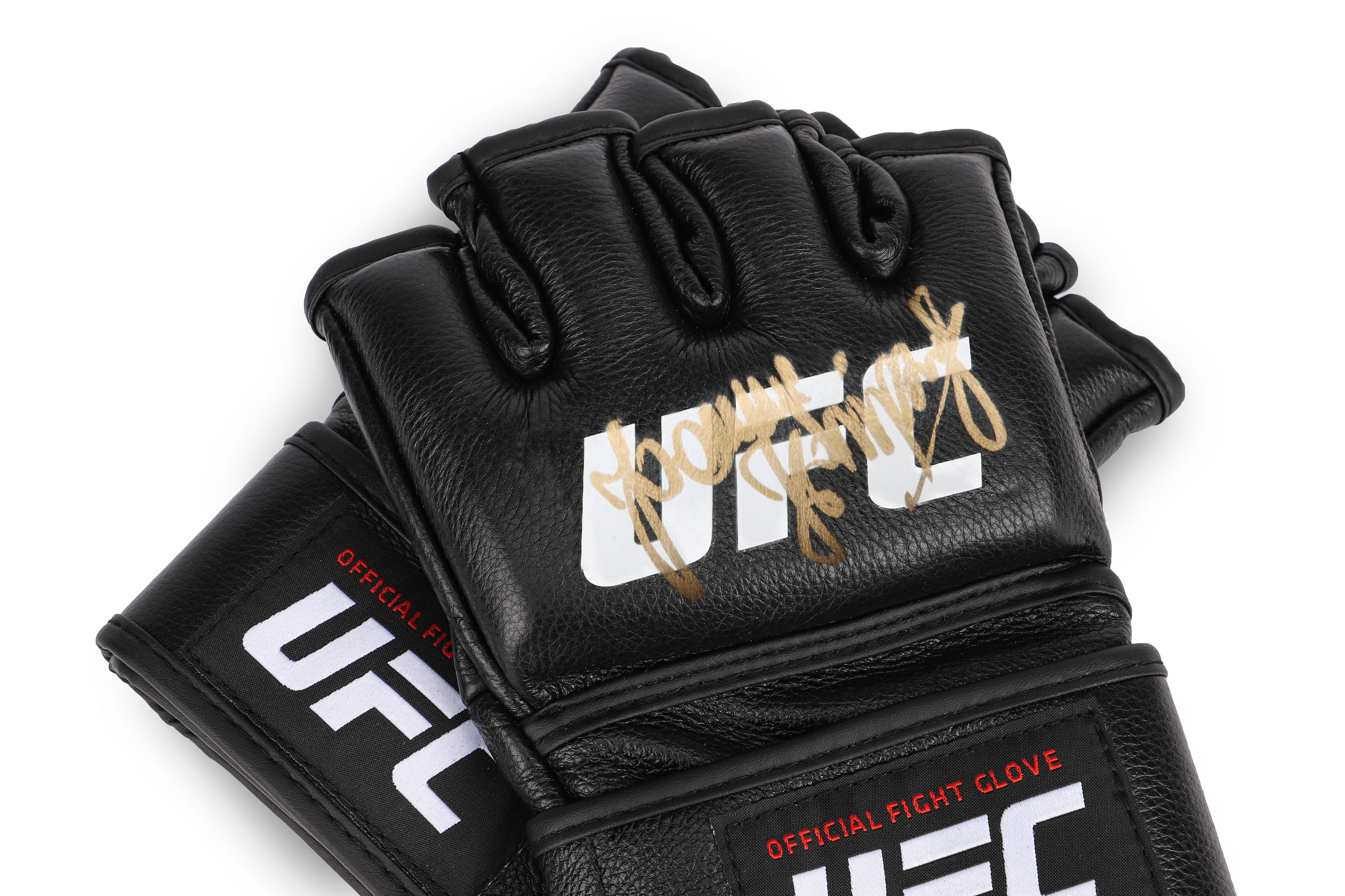 UFC official fight cheapest gloves signed